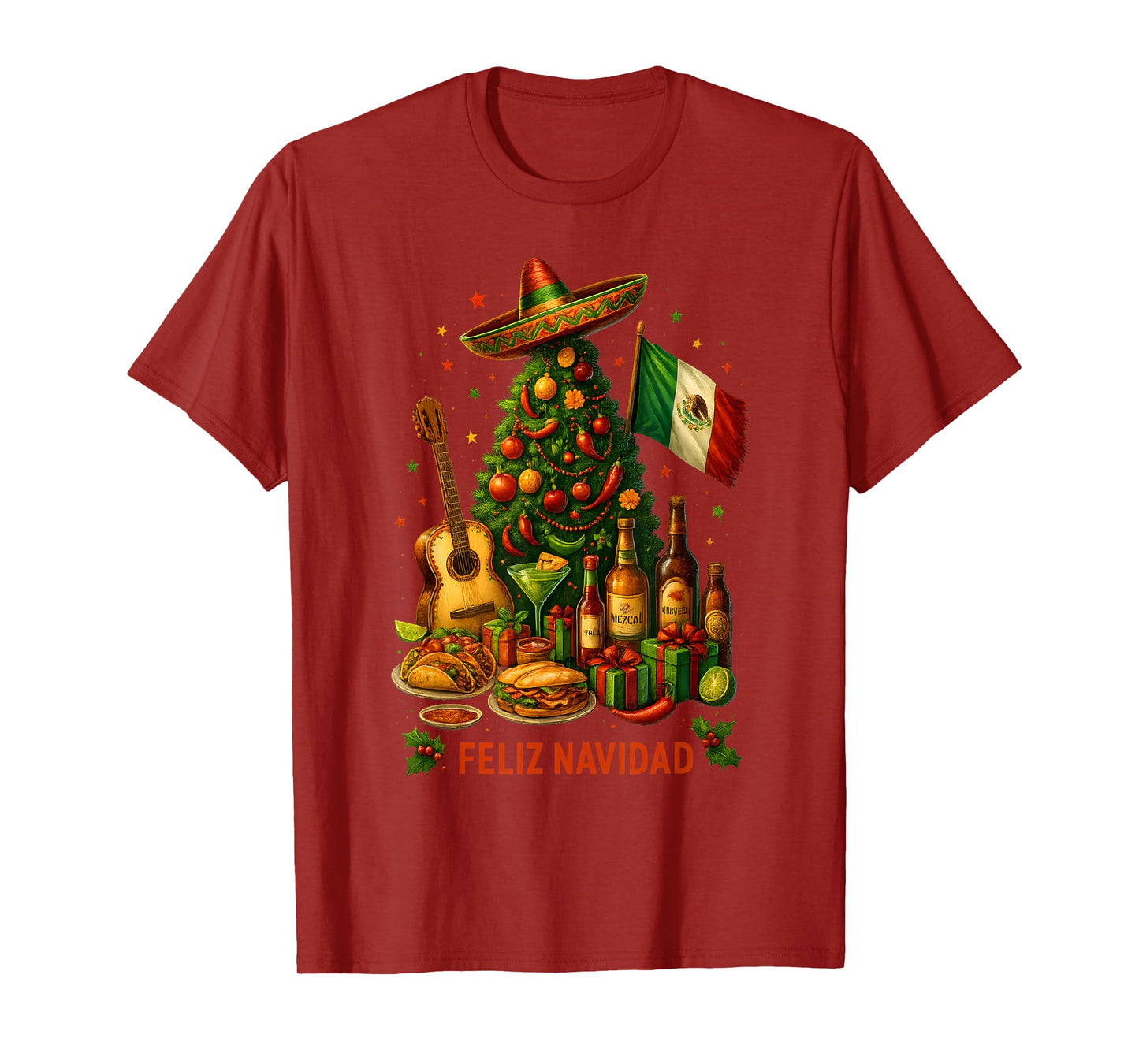 Mexico Christmas Bachelorette Feliz Navidad Mexican T-Shirt