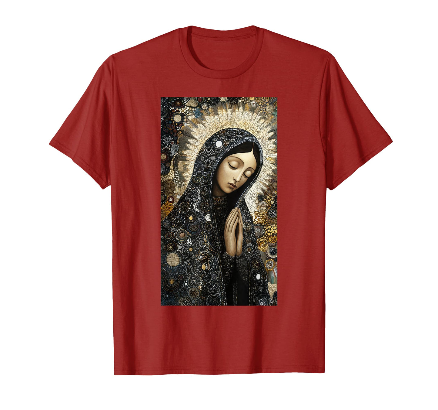 Catholicism Our Lady Guadalupe Intricate Floral T-Shirt