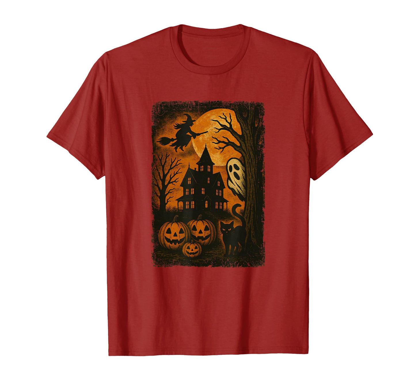Halloween Haunted House Jack-O-Lantern Happy Halloween Men T-Shirt