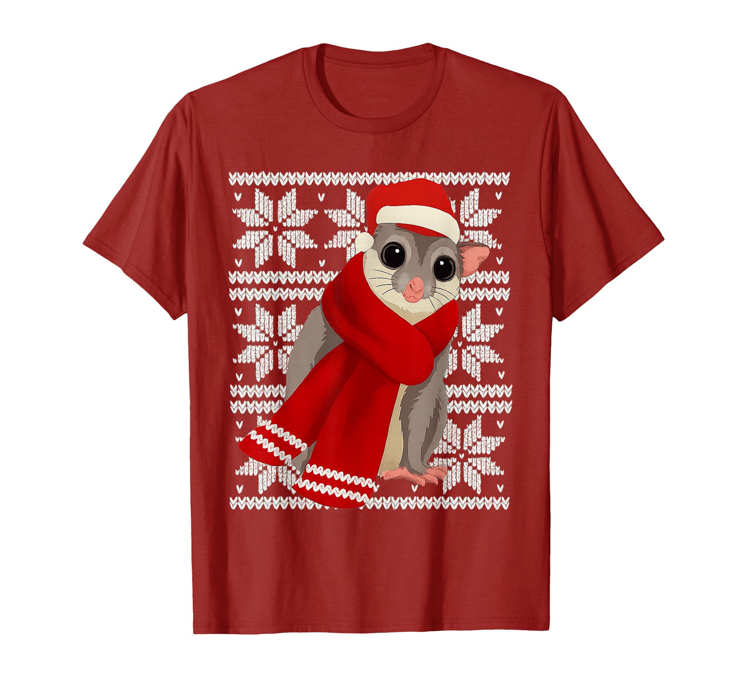 Sugar Glider Ugly Christmas Holiday Pet Lover T-Shirt