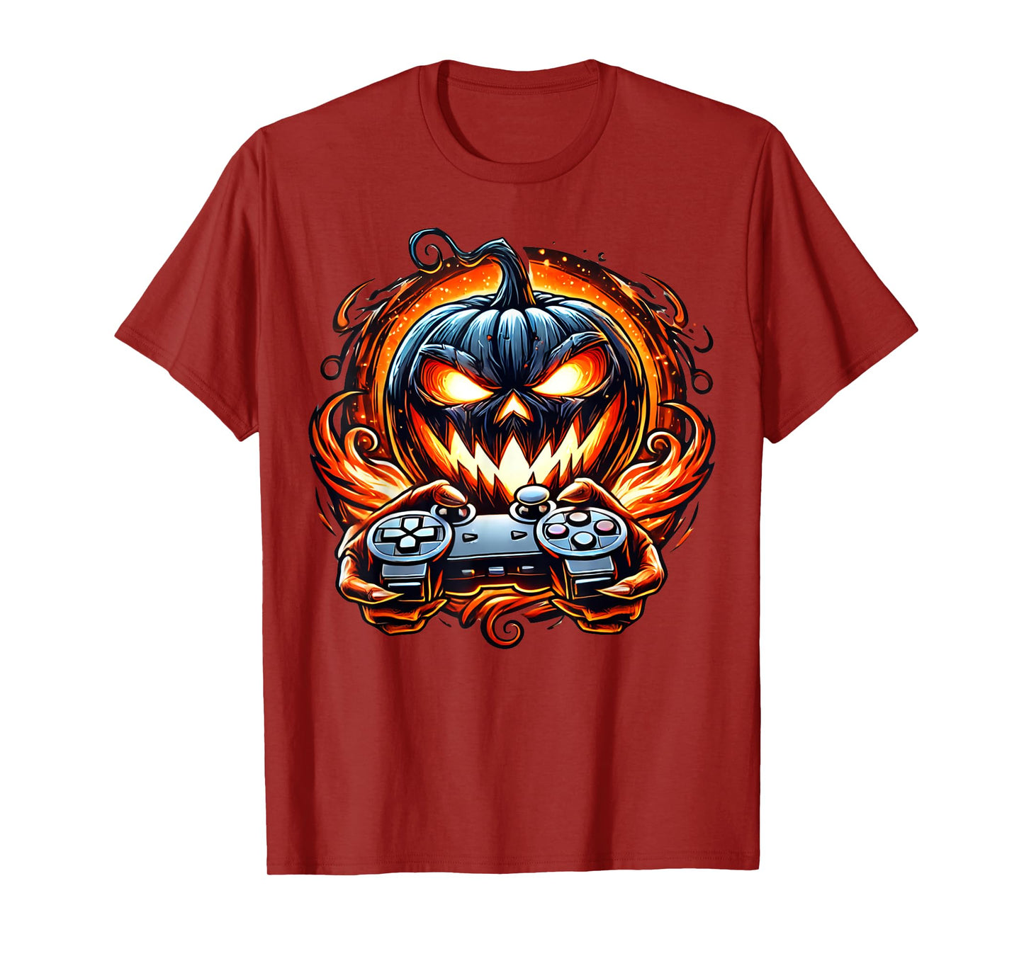 Halloween Gamer Gaming Pumpkin Boys Halloween Costume T-Shirt