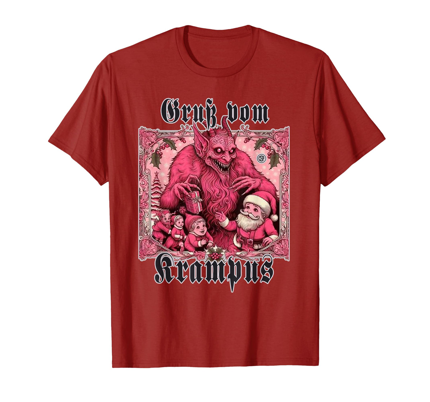 Greeting from Krampus Christmas Legend Figure T-Shirt