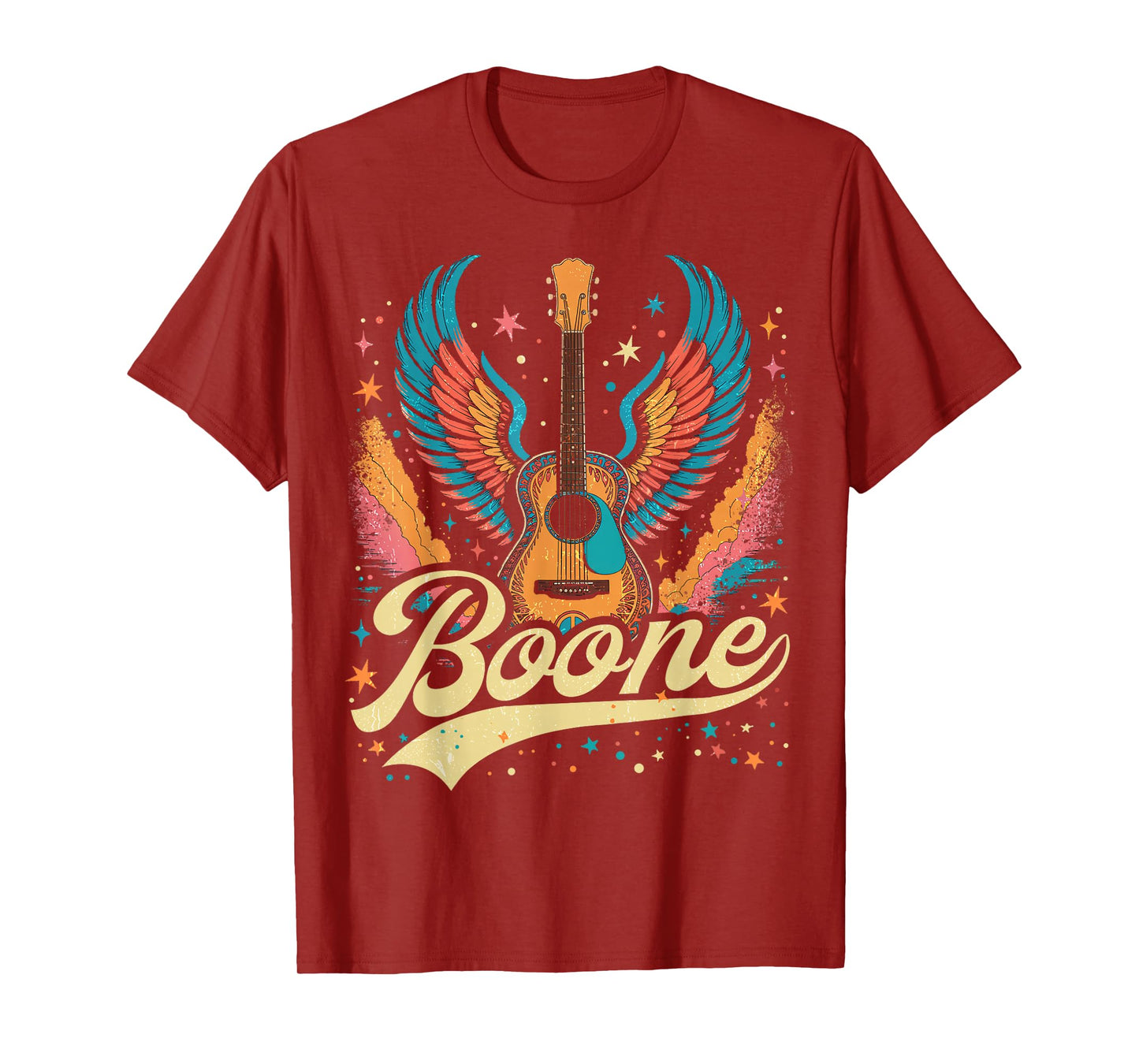 Boone Family Name I Love Boone Personalized Vintage US Flag T-Shirt