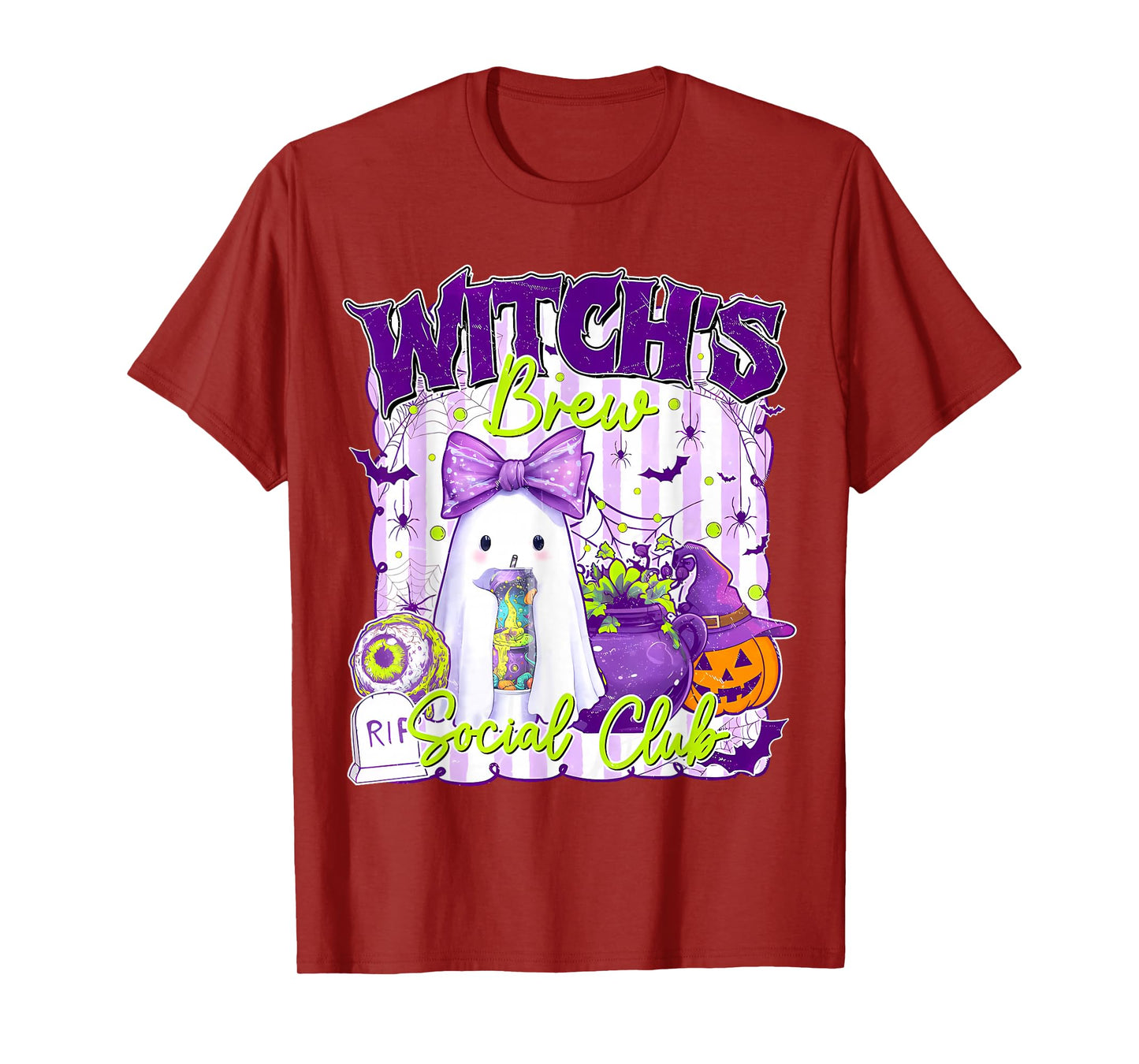 Kawaii Witch’s Brew Ghost Cute Soda Can Energy Drink T-Shirt