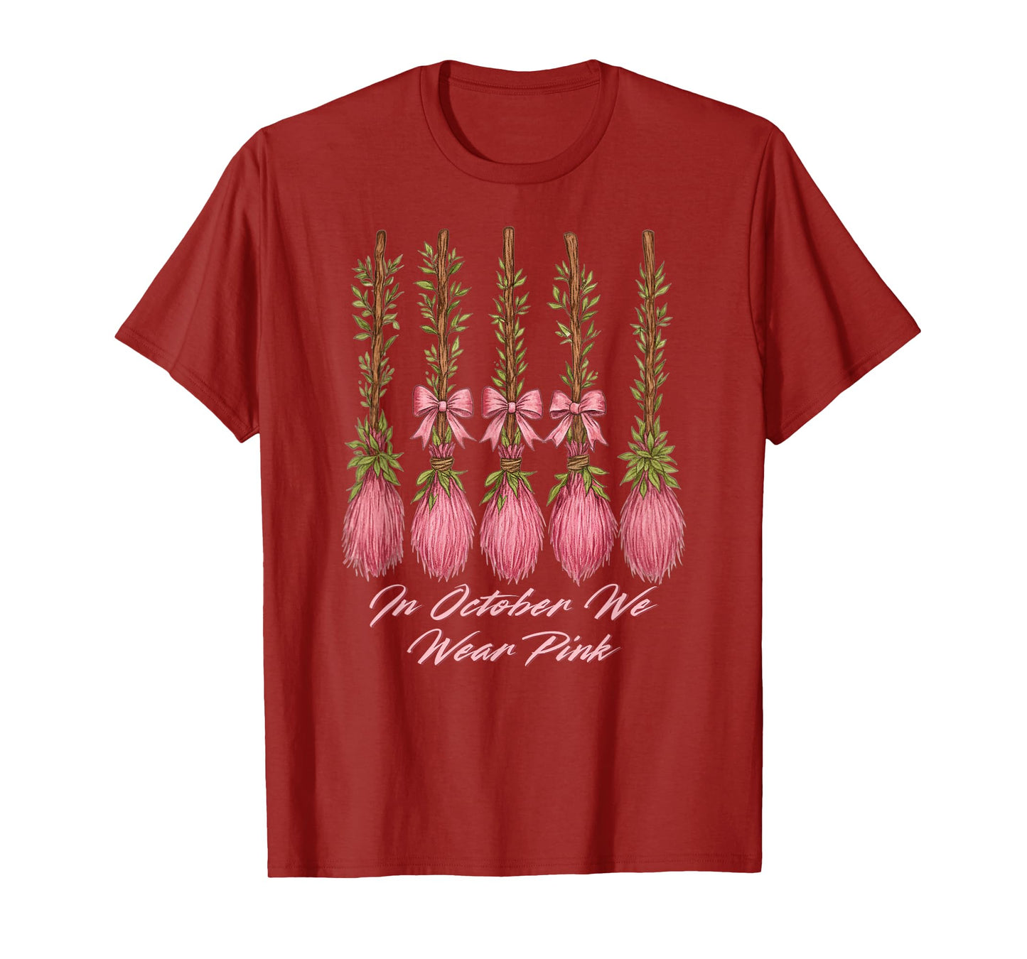 in October We Wear Pink for Breast Cancer Awareness Month T-Shirt
