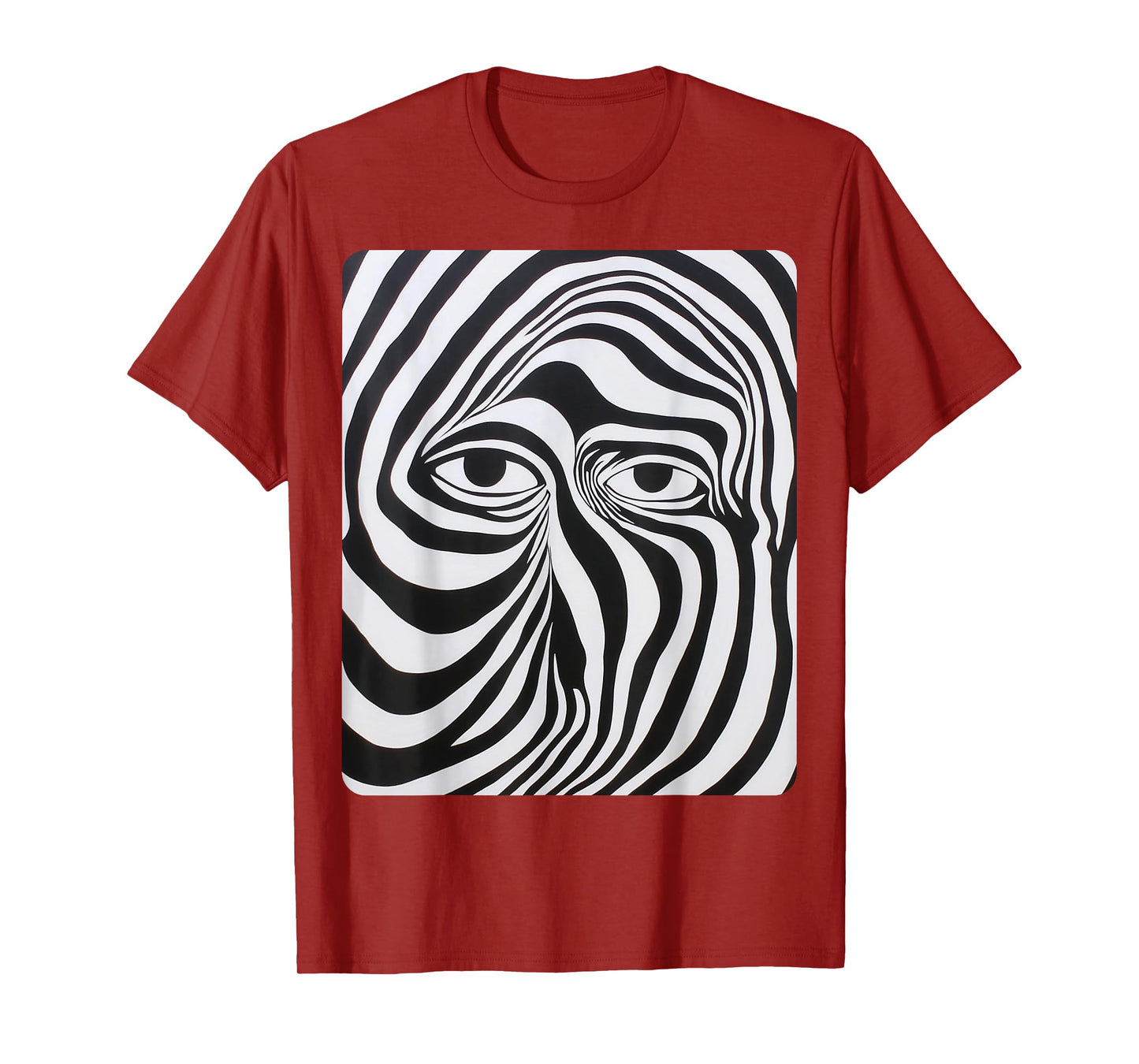 Eyes White and Black Fashion Designer T-Shirt