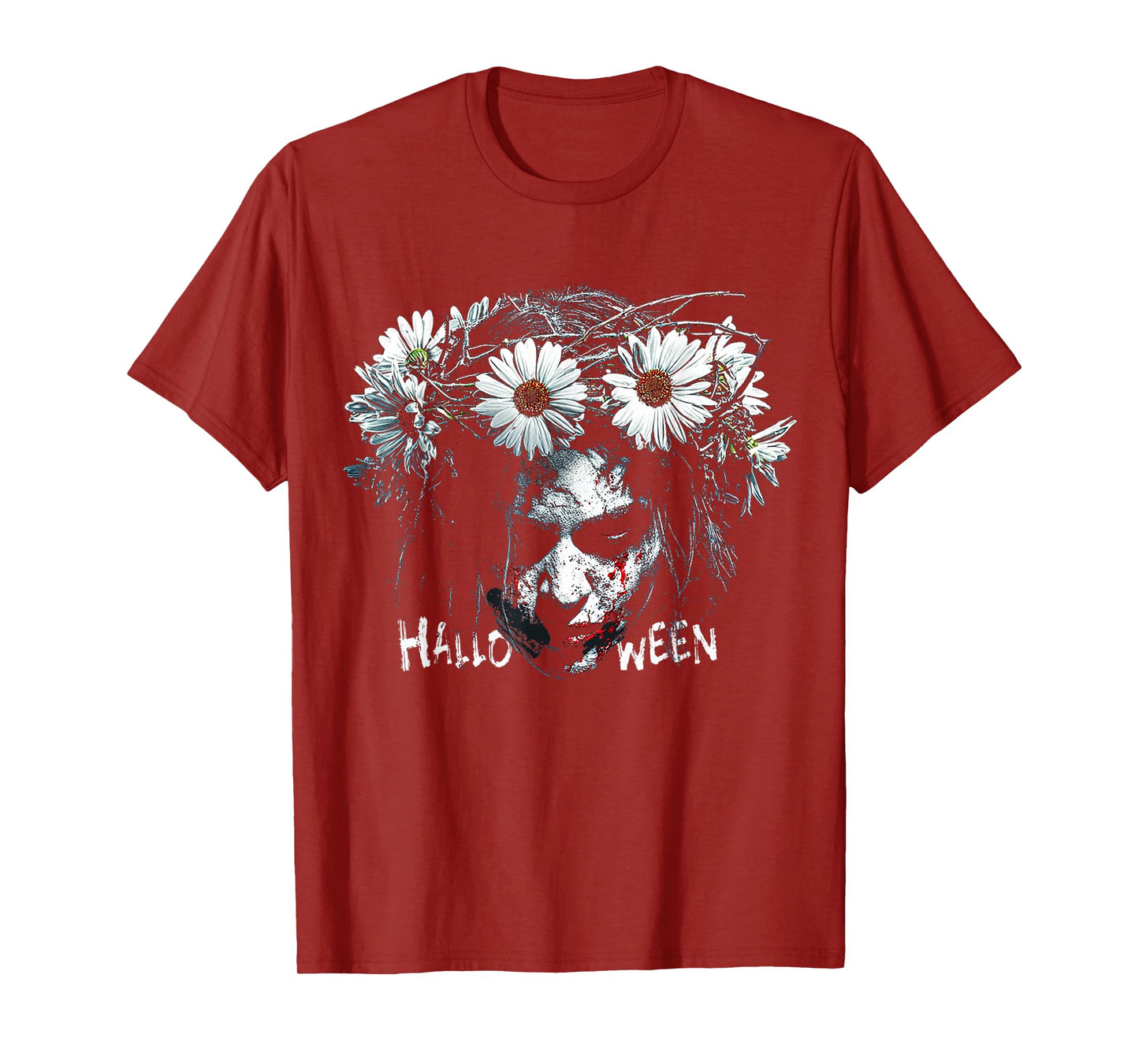 Halloween Witch Flowers Costume Fun T-Shirt