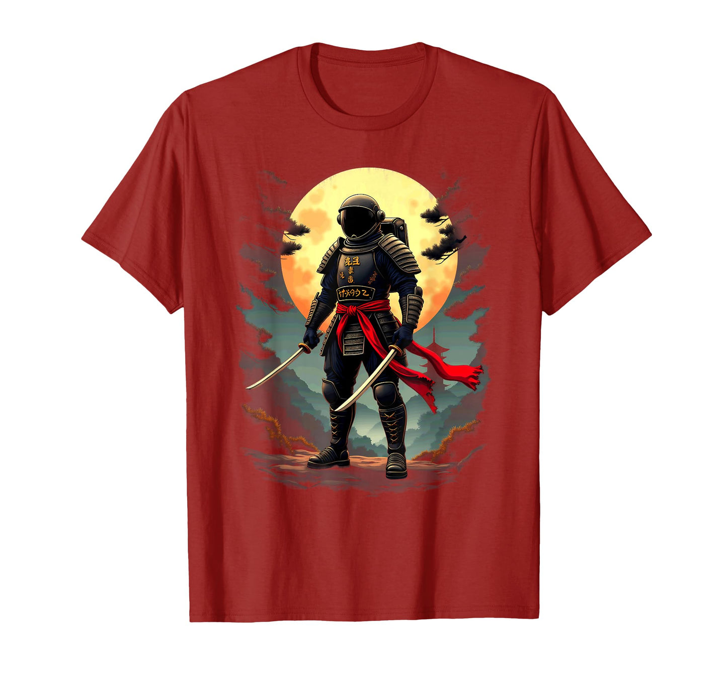 Japanese Samurai Astronaut Space T-Shirt