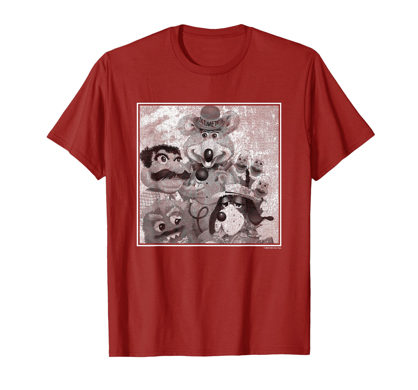 Chuck E. Cheese Group Shot Vintage Band Photo Logo T-Shirt