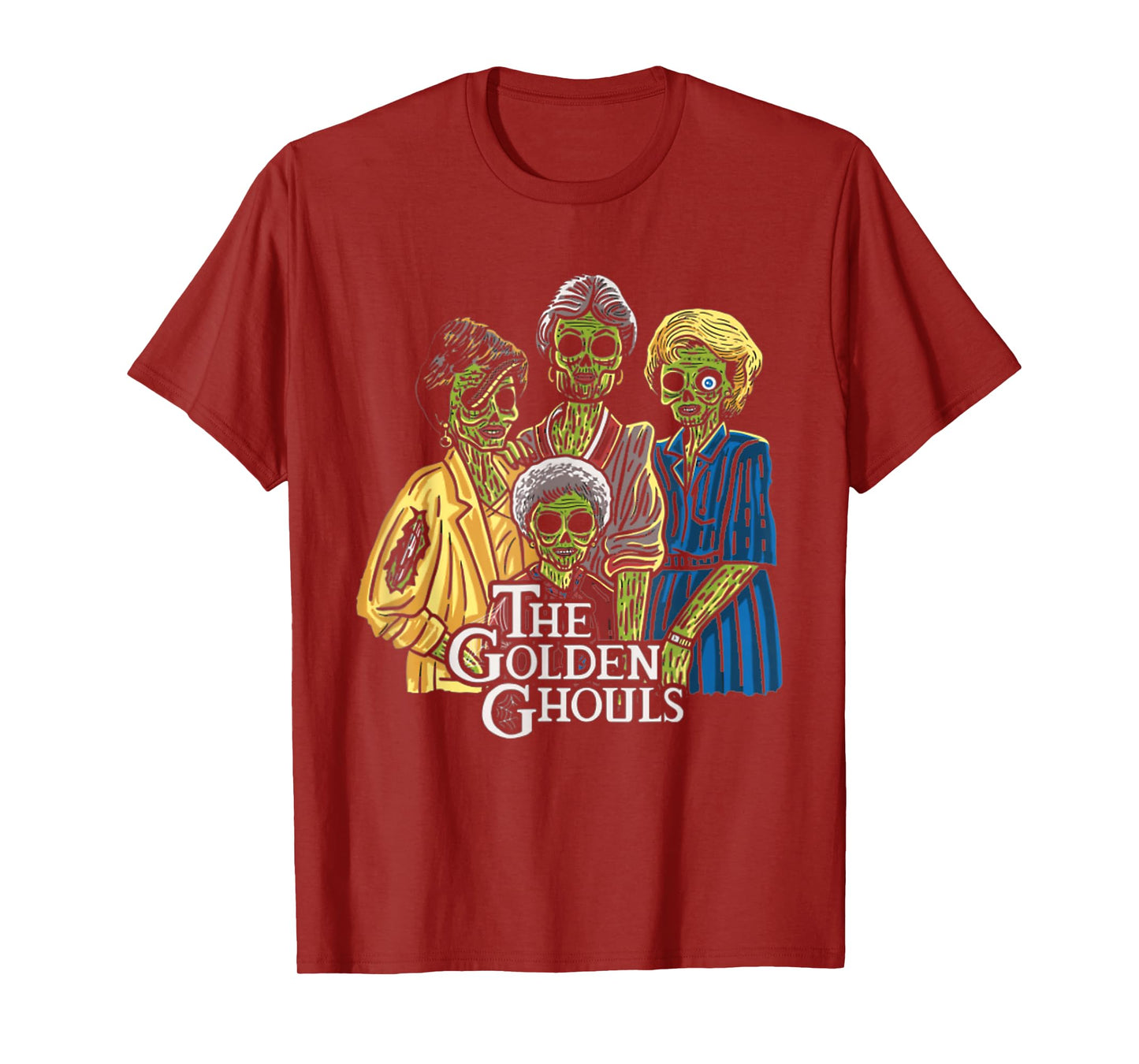 Vintage The Golden Ghouls Funny Gift For Men Women Halloween T-Shirt