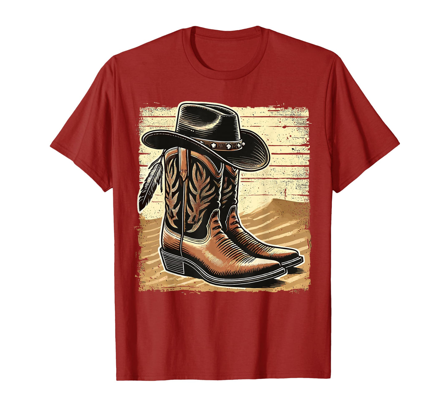 Cowboy Boots and Hat Western Country T-Shirt
