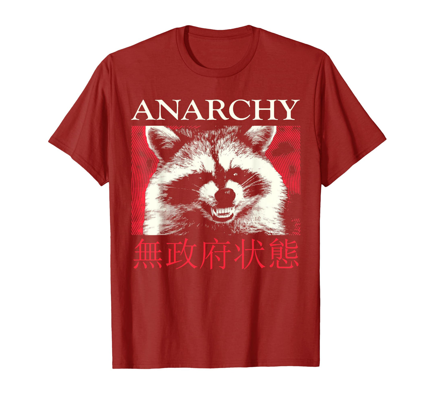 Anarchy Raccoon Japanese T-Shirt