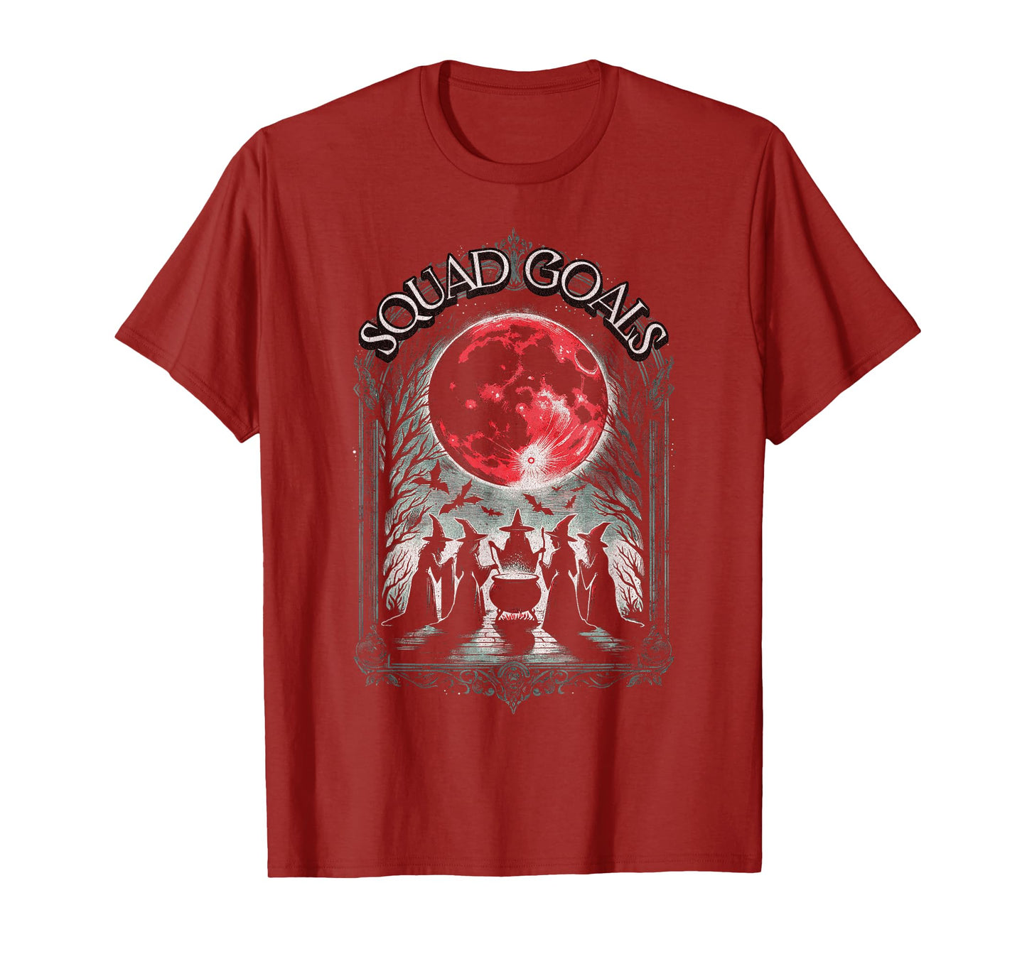 Funny Witch Coven Squad Goals Women Girls Halloween T-Shirt