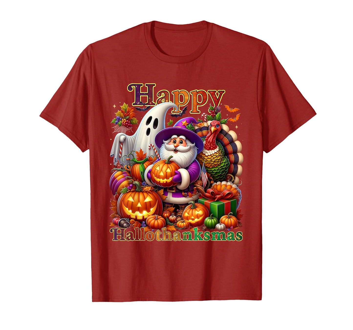 Holiday Season Happy Hallothanksmas Halloween Thanksmas T-Shirt