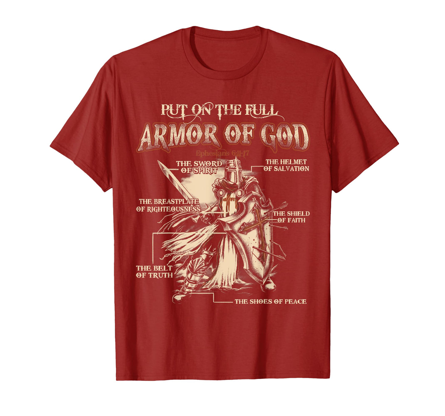 Put On The Full Armor Of God - Jesus T-Shirt