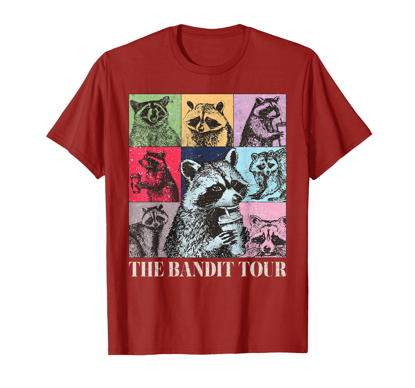 Raccoon The Bandit Tour Funny Raccoon Summer 2024 T-Shirt