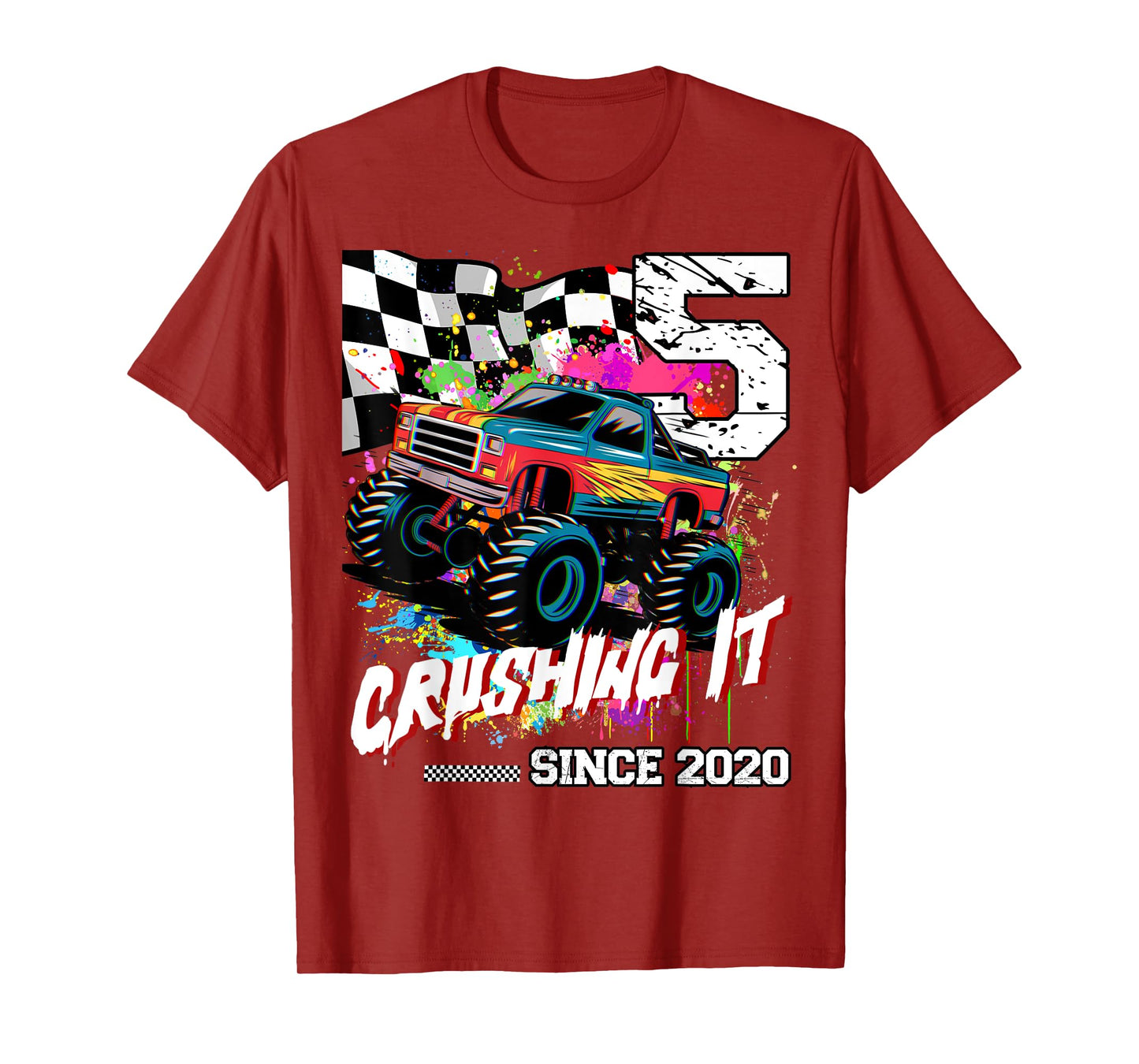 Birthday Monster Truck 5th years old Monster Truck Birthday T-Shirt