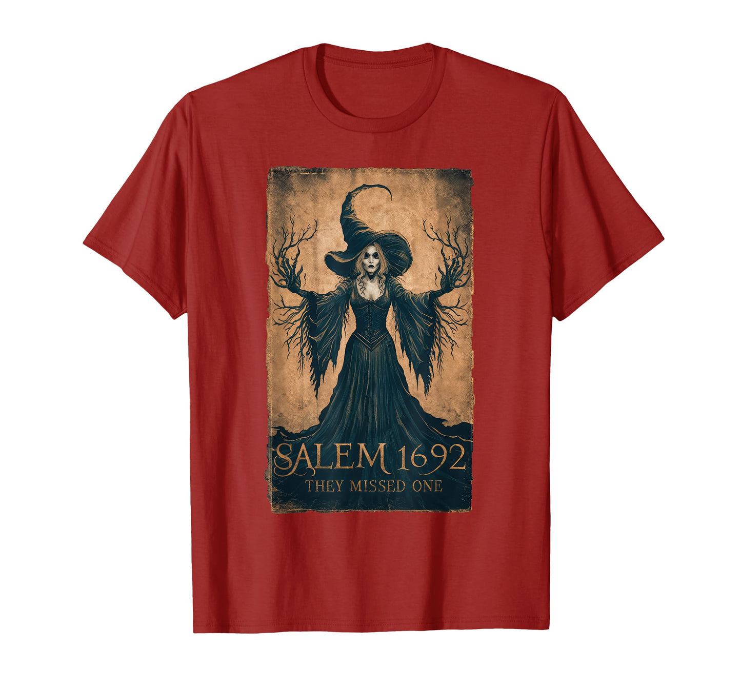 Salem 1692 They Missed One Halloween Feminist Witch Trials T-Shirt