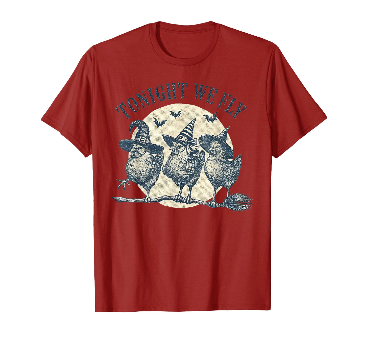 Chicken Witch Tonight We Fly T-Shirt