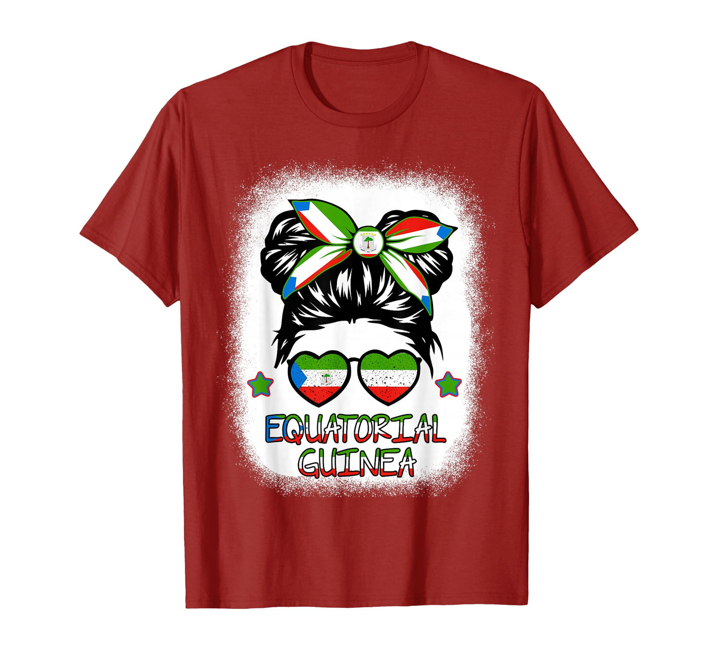 Girls Equatorial Guinea Flag Guinean Women Hispanic Heritage T-Shirt