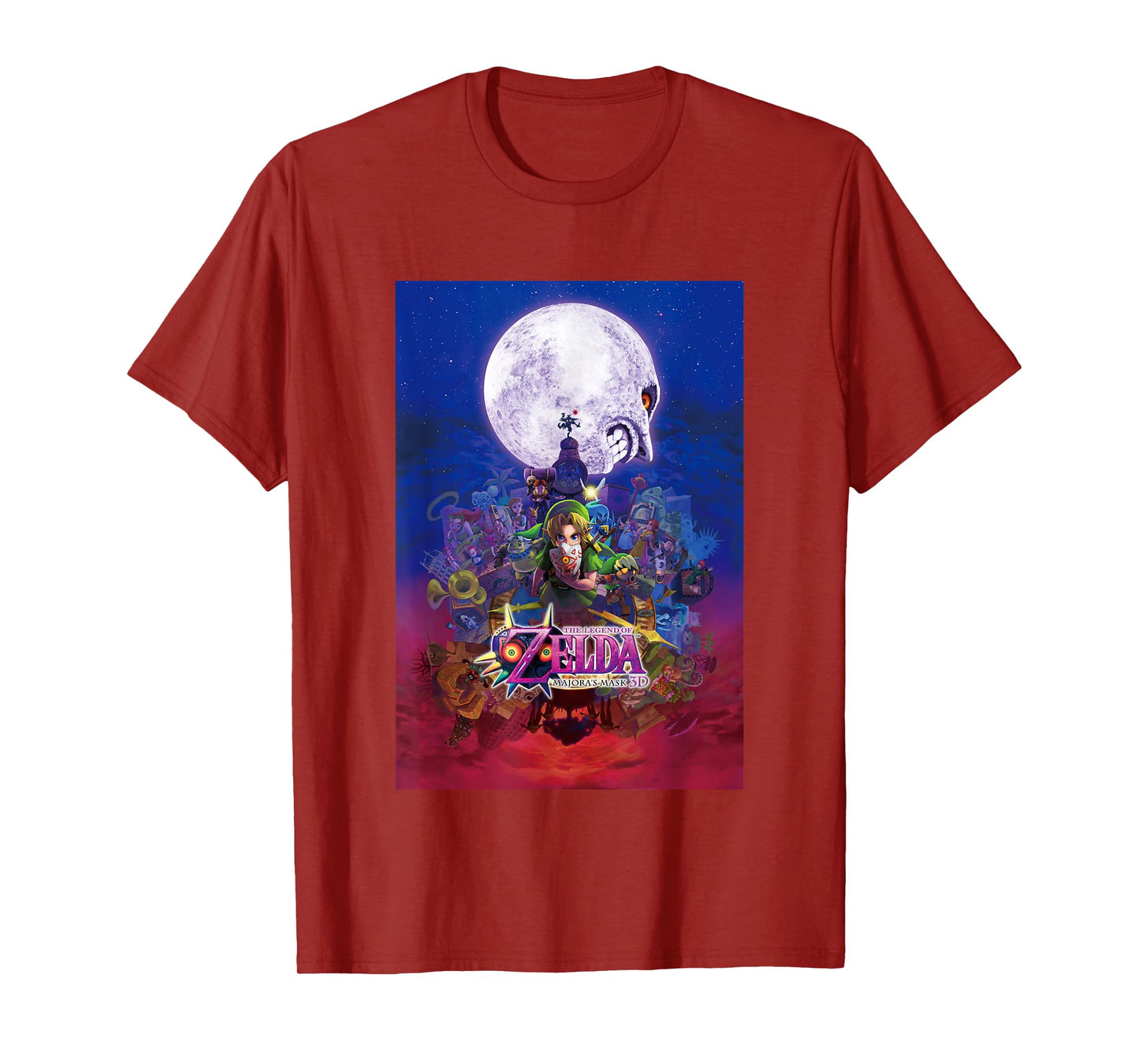 The Legend of Zelda Majora's Mask Gradient Distressed Poster T-Shirt