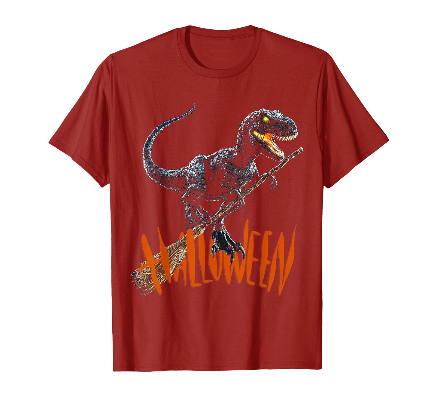Halloween Dinosaur Witch Costume Fun T-Shirt