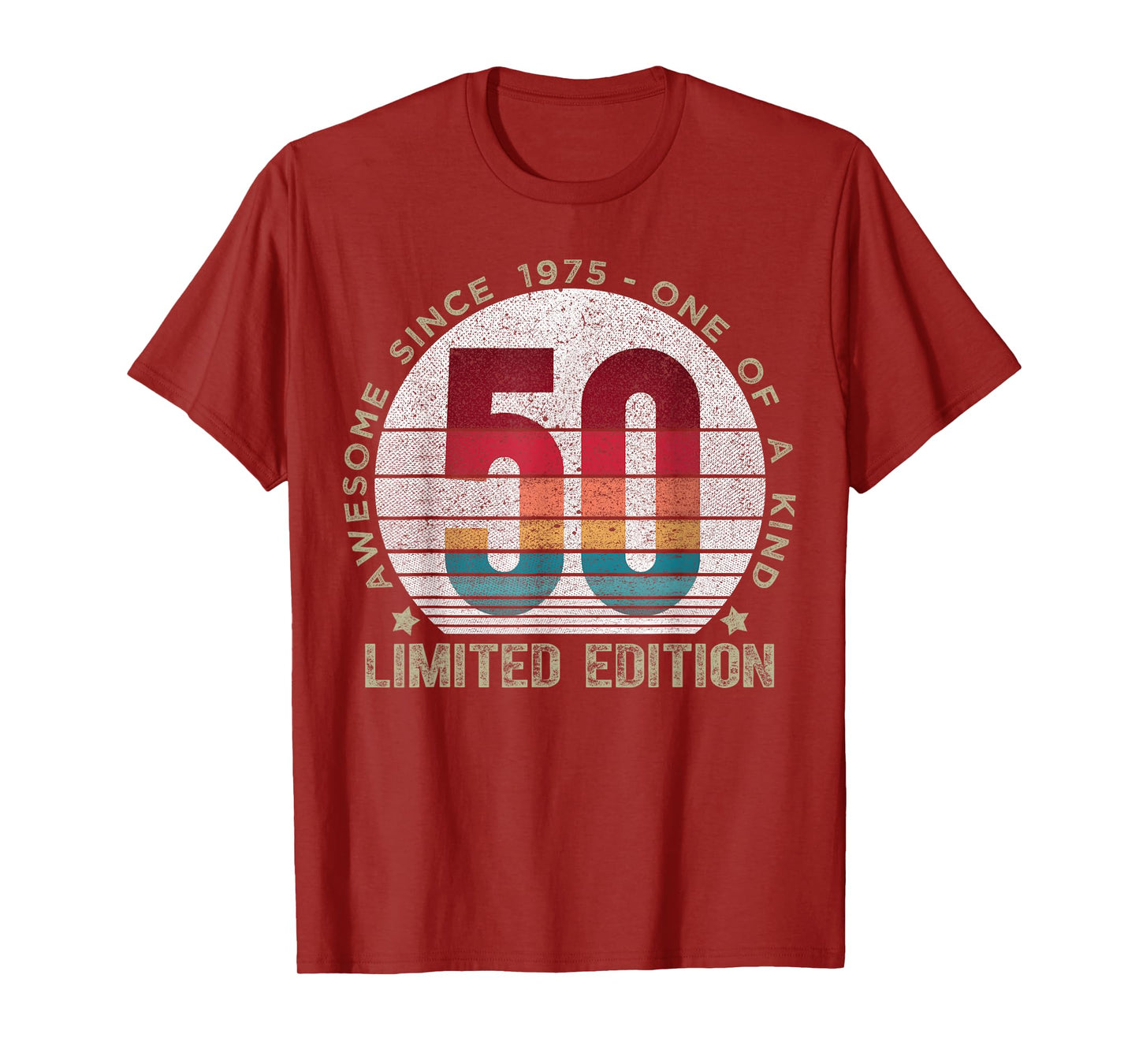 50 Year Old Gifts Vintage 1975 Limited Edition 50th Birthday T-Shirt