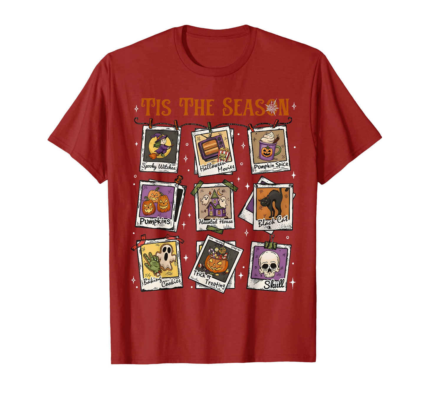 Halloween Vibes Spooky Season Pumpkin Witch Tis The Season T-Shirt