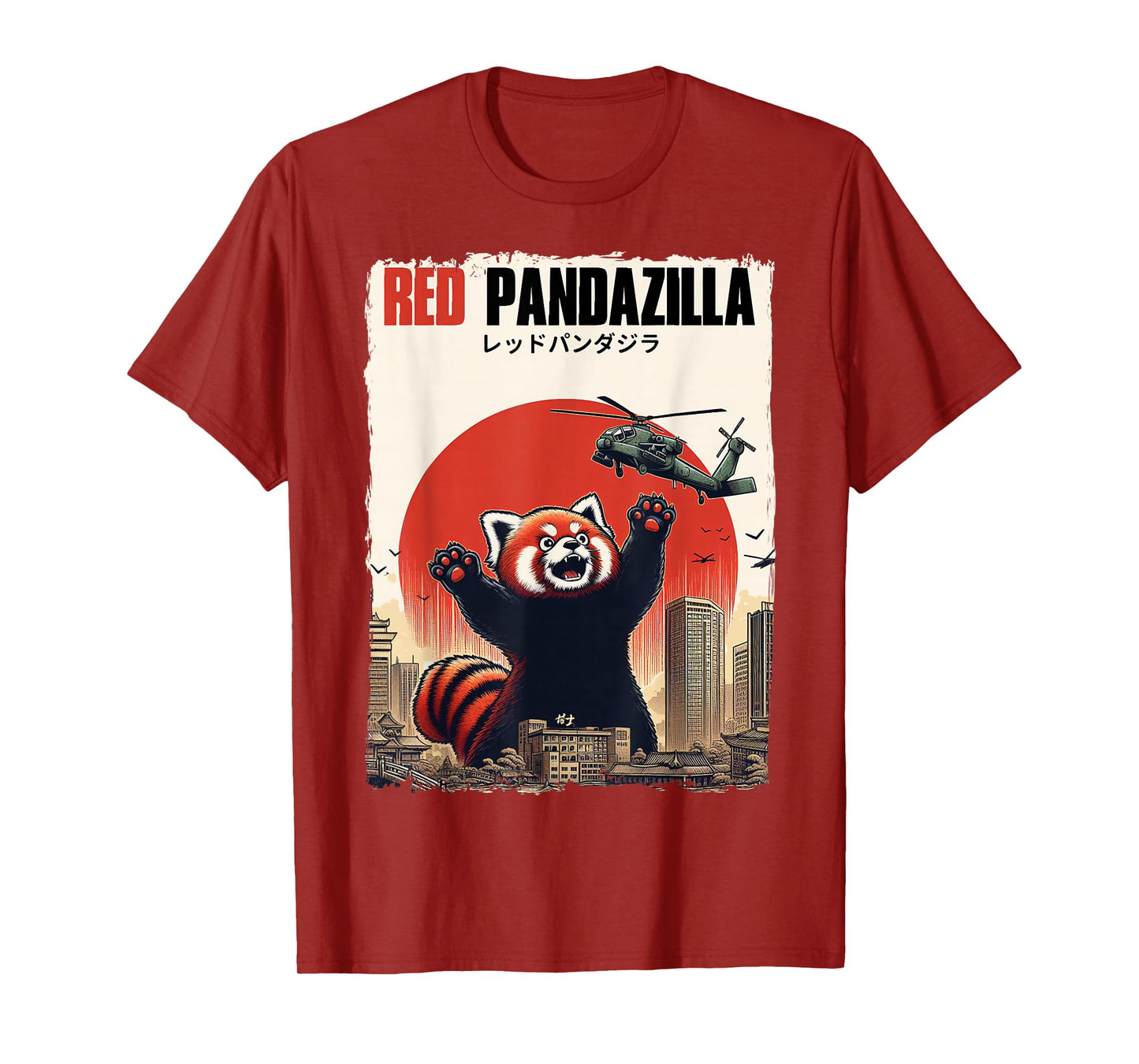 Red Pandazilla Japanese Art Perfect Gifts Funny Red Panda T-Shirt