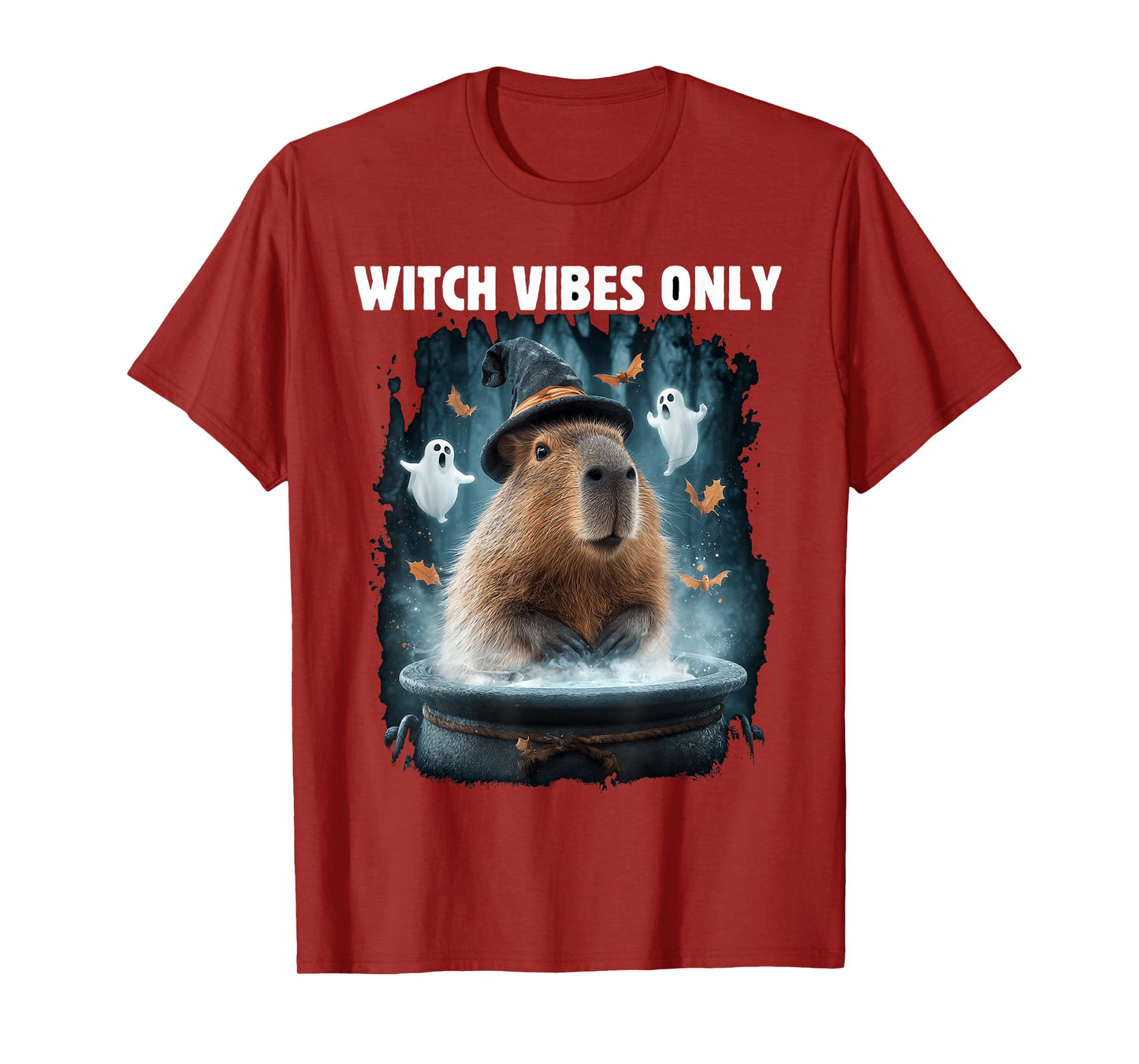 Funny Halloween Witch Capybara T-Shirt
