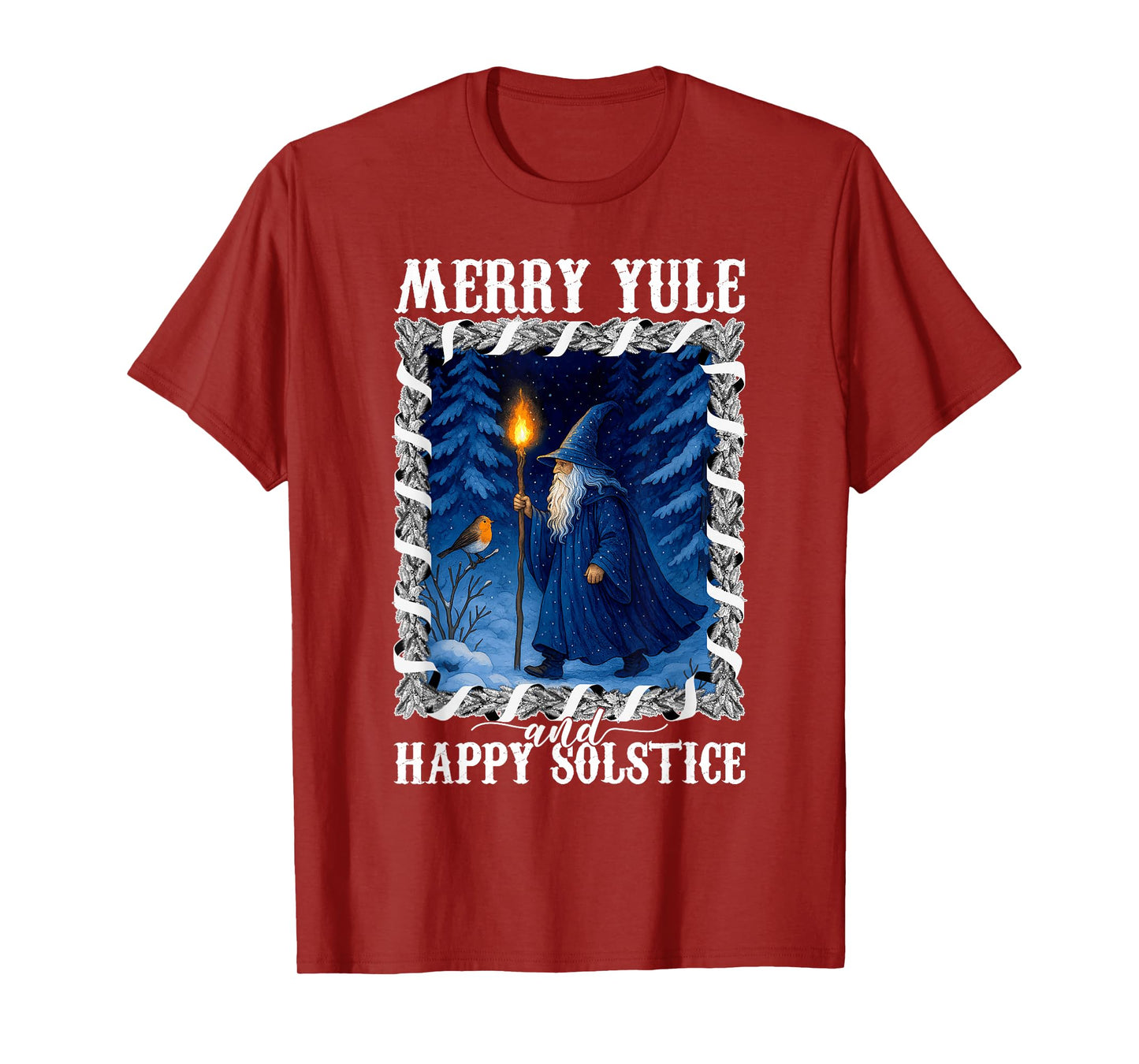 Mery Yule and Happy Solstice Winter Solstice Christmas Women T-Shirt