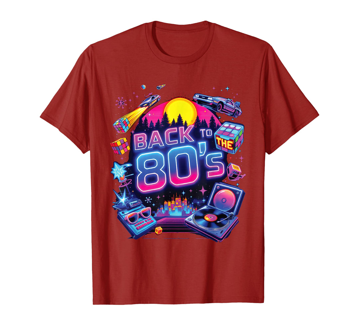 Back To The 80's Retro Vibrant Throwback Celebration T-Shirt