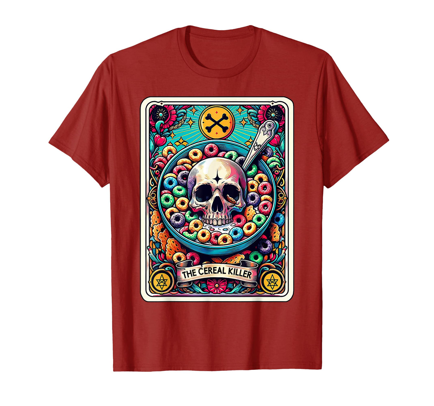 The Cereal Killer Funny Tarot Card T-Shirt