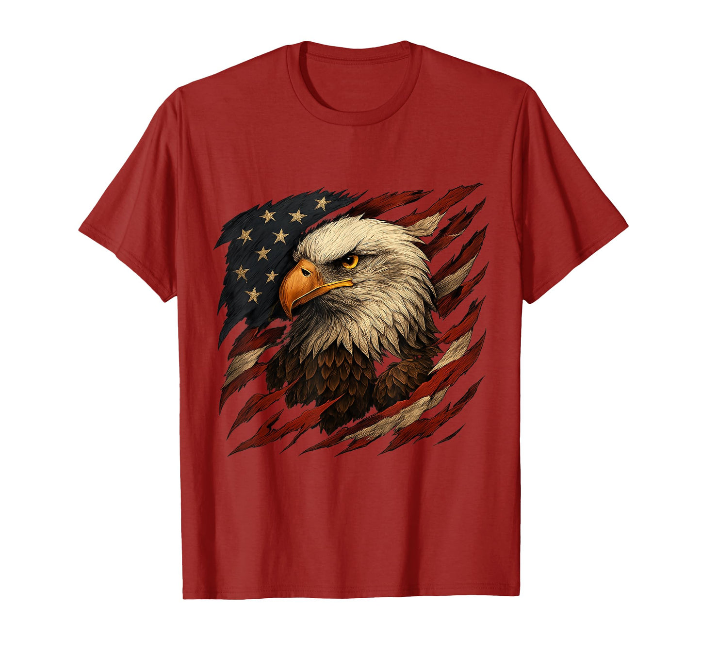 American Bald Eagle, American flag, Vintage USA Flag T-Shirt