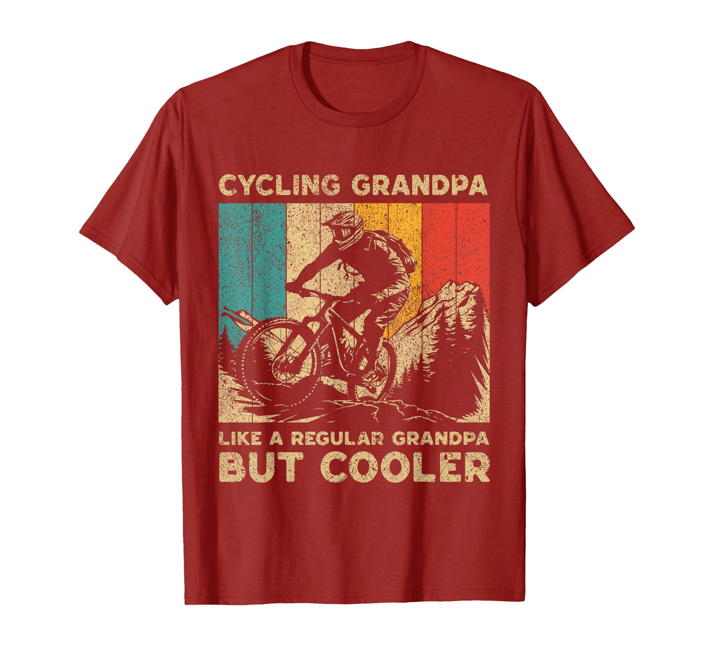Cycling Grandpa Bicycle Riding Cyclist Mens T-Shirt