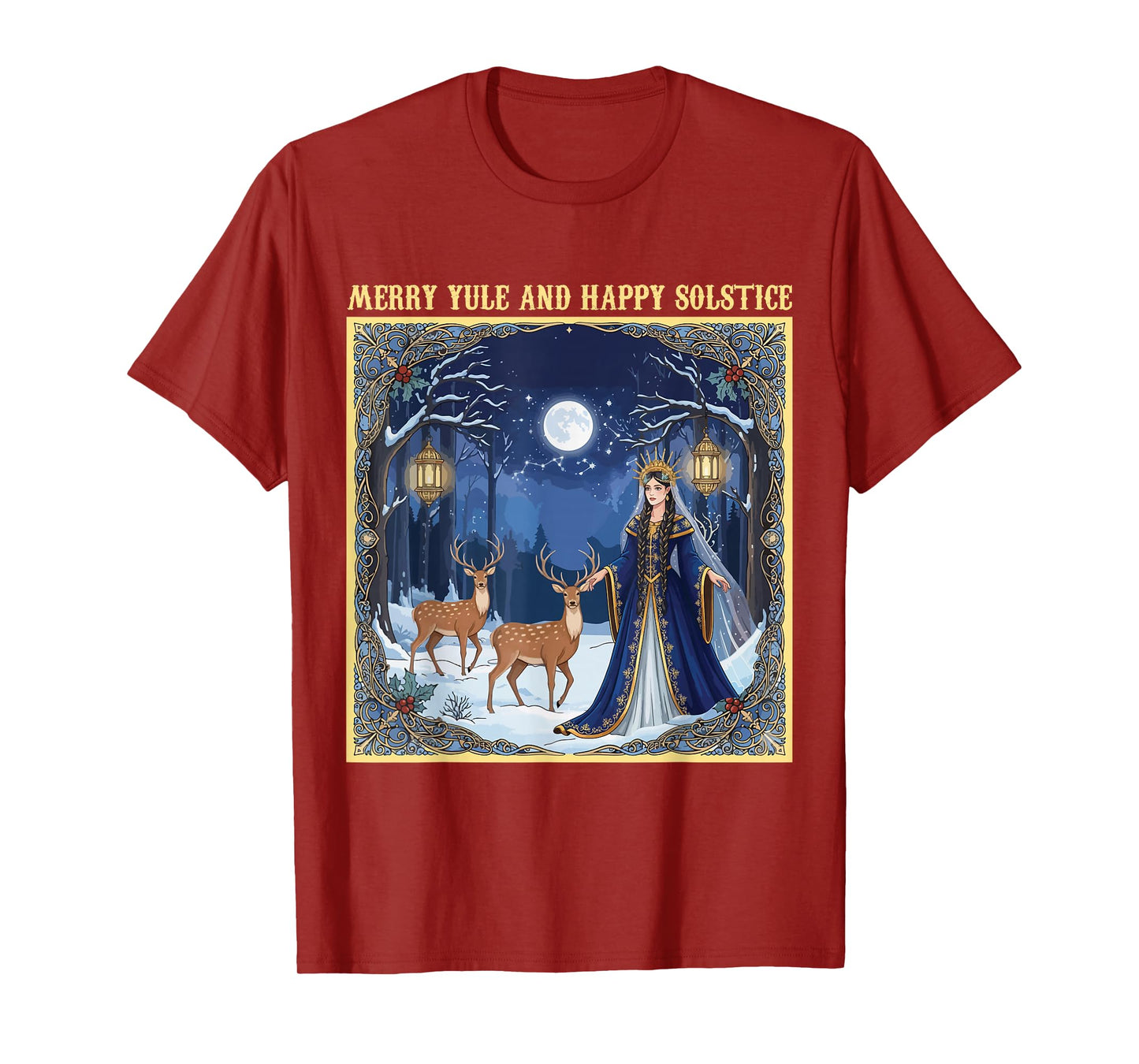 Merry Yule and Happy Solstice Yuletide Season Christmas T-Shirt