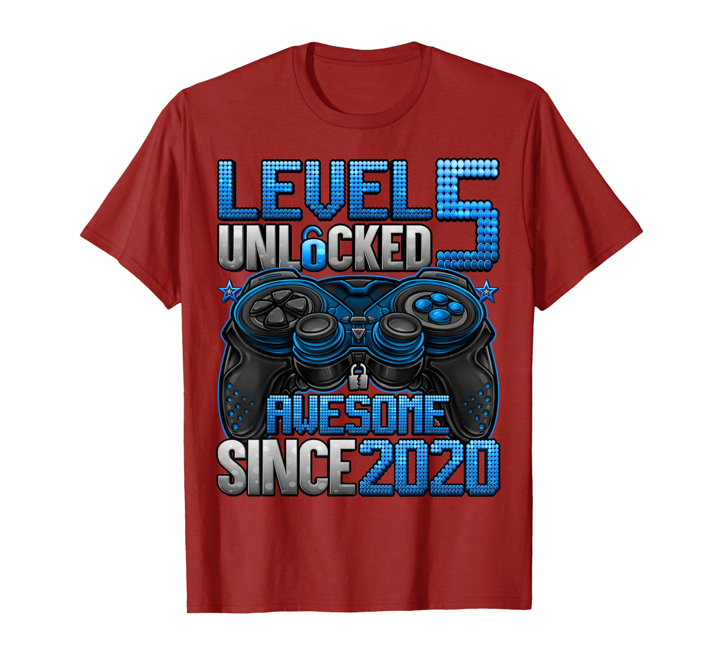 Level 5 Unlocked 5 Year Old Gifts For Boys 5th Birthday Boy T-Shirt