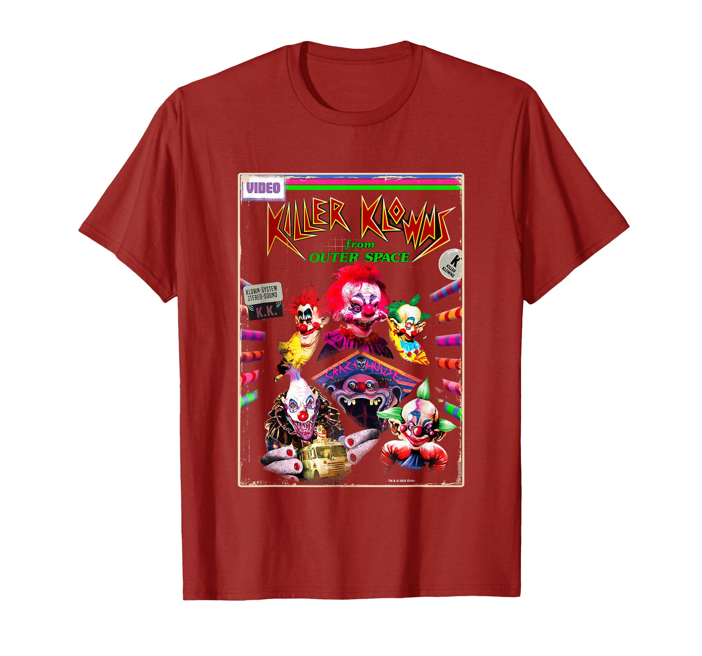 Killer Klowns from Outer Space Klown System Retro Poster T-Shirt