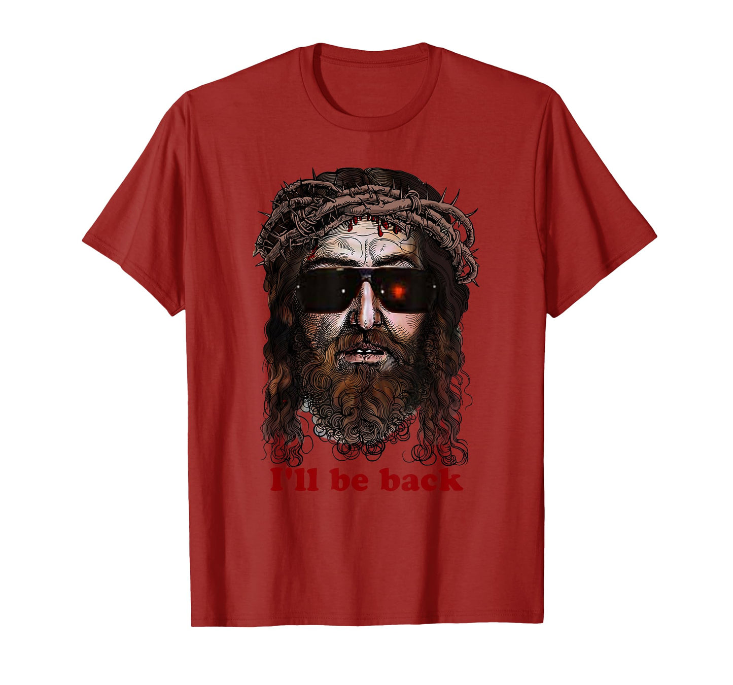 Skynet Jesus In Sunglasses I'll Be Back Tee Shirt T-Shirt