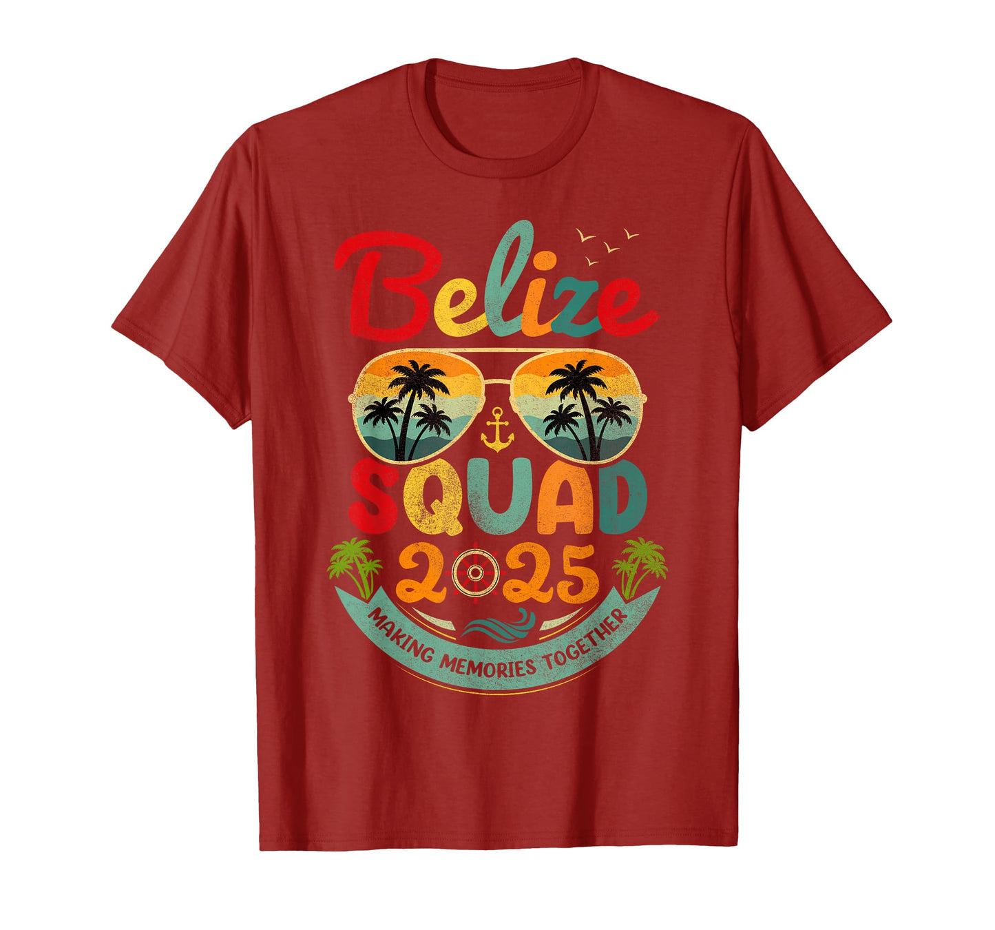 Belize Squad 2025 Tropical Beach Vacation Vintage Belize T-Shirt