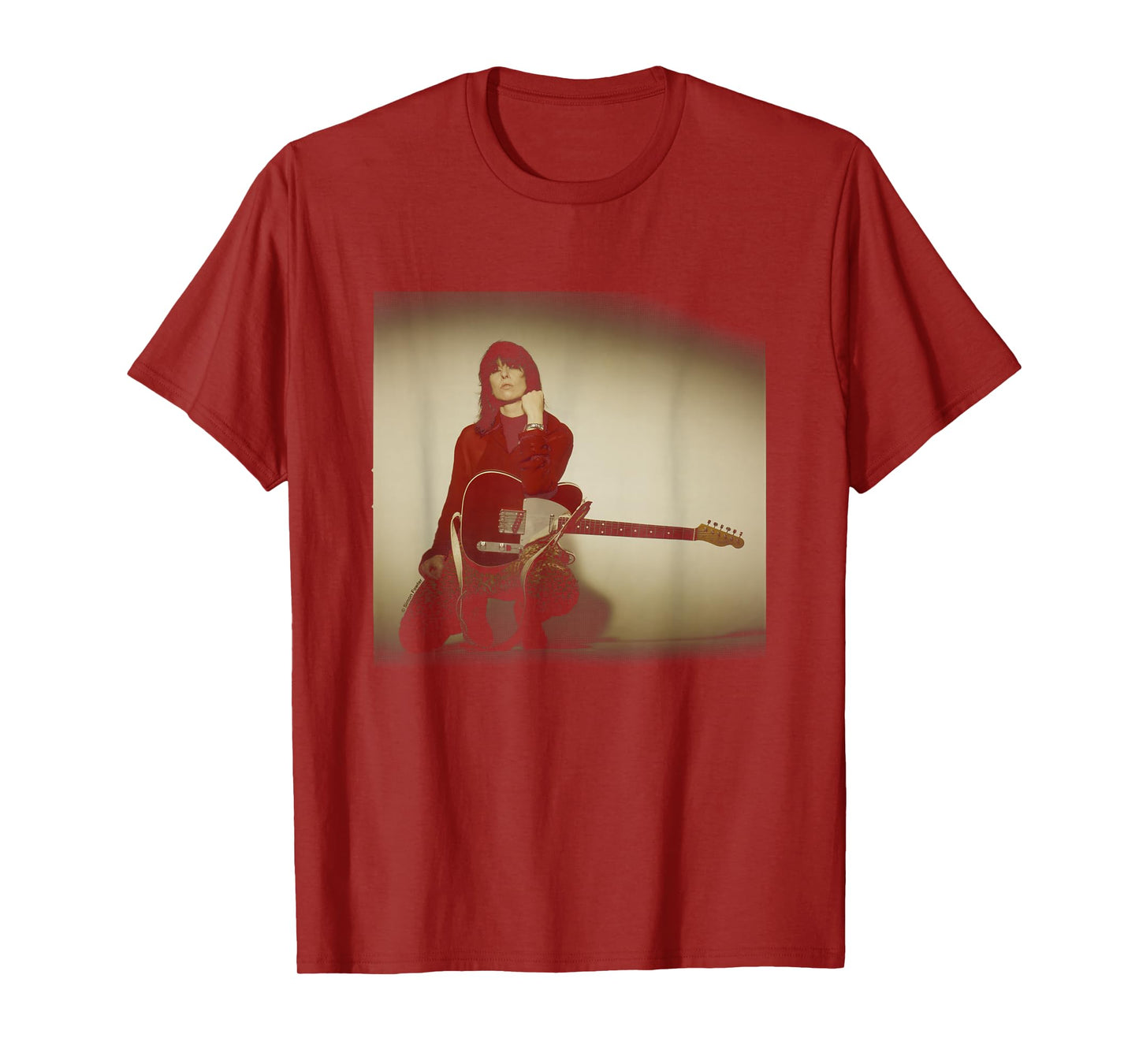 The Pretenders Chrissie Hynde Guitar Shoot By Simon Fowler T-Shirt