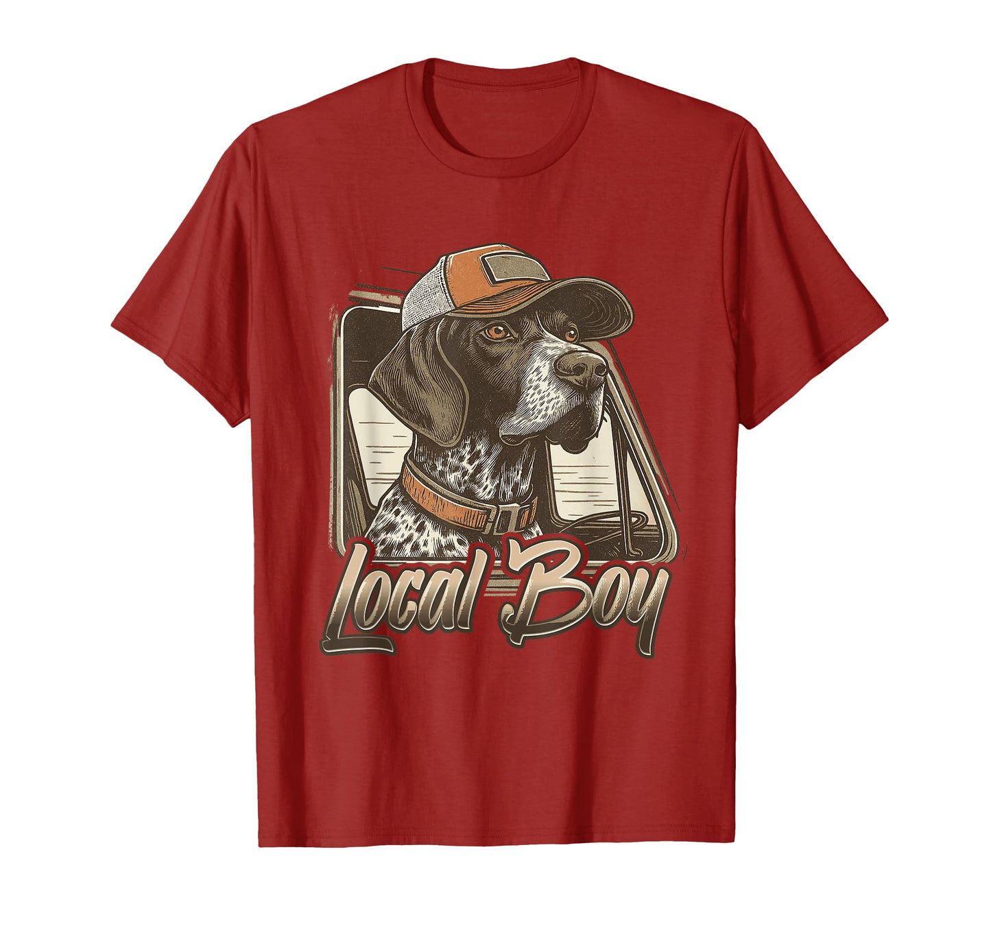 Local Boy Hunting Dog Retro Southern Country Pride Vintage T-Shirt