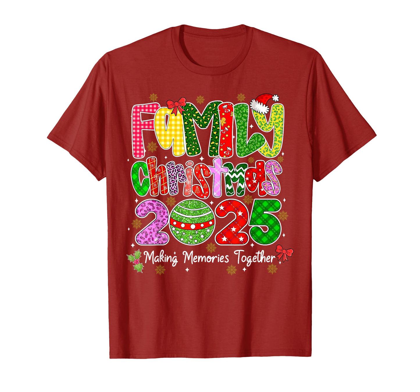 Matching Family Christmas 2025 Team Santa Elf Squad Outfit T-Shirt