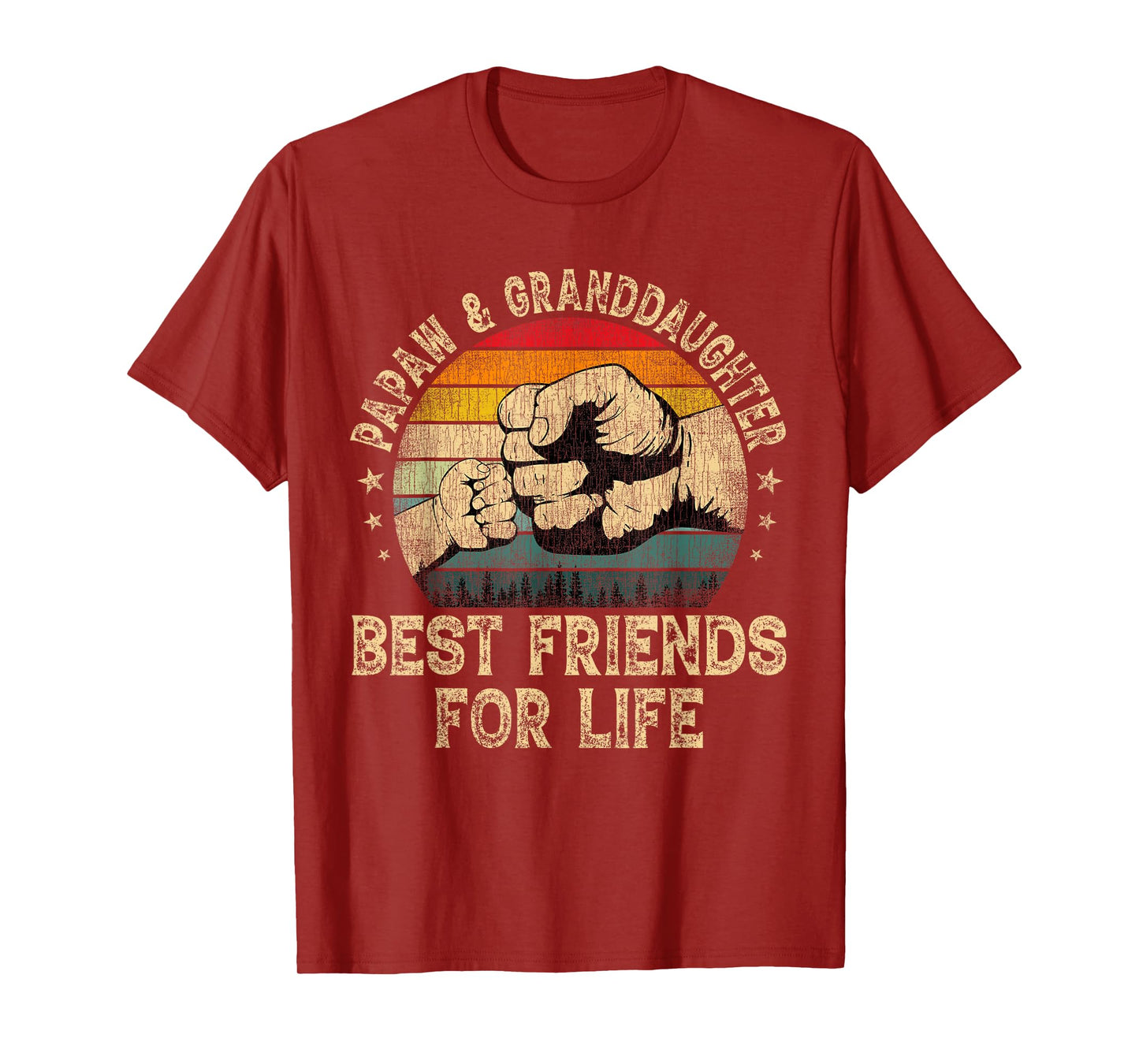 Papaw And Granddaughter Best Friends For Life Fathers Day T-Shirt