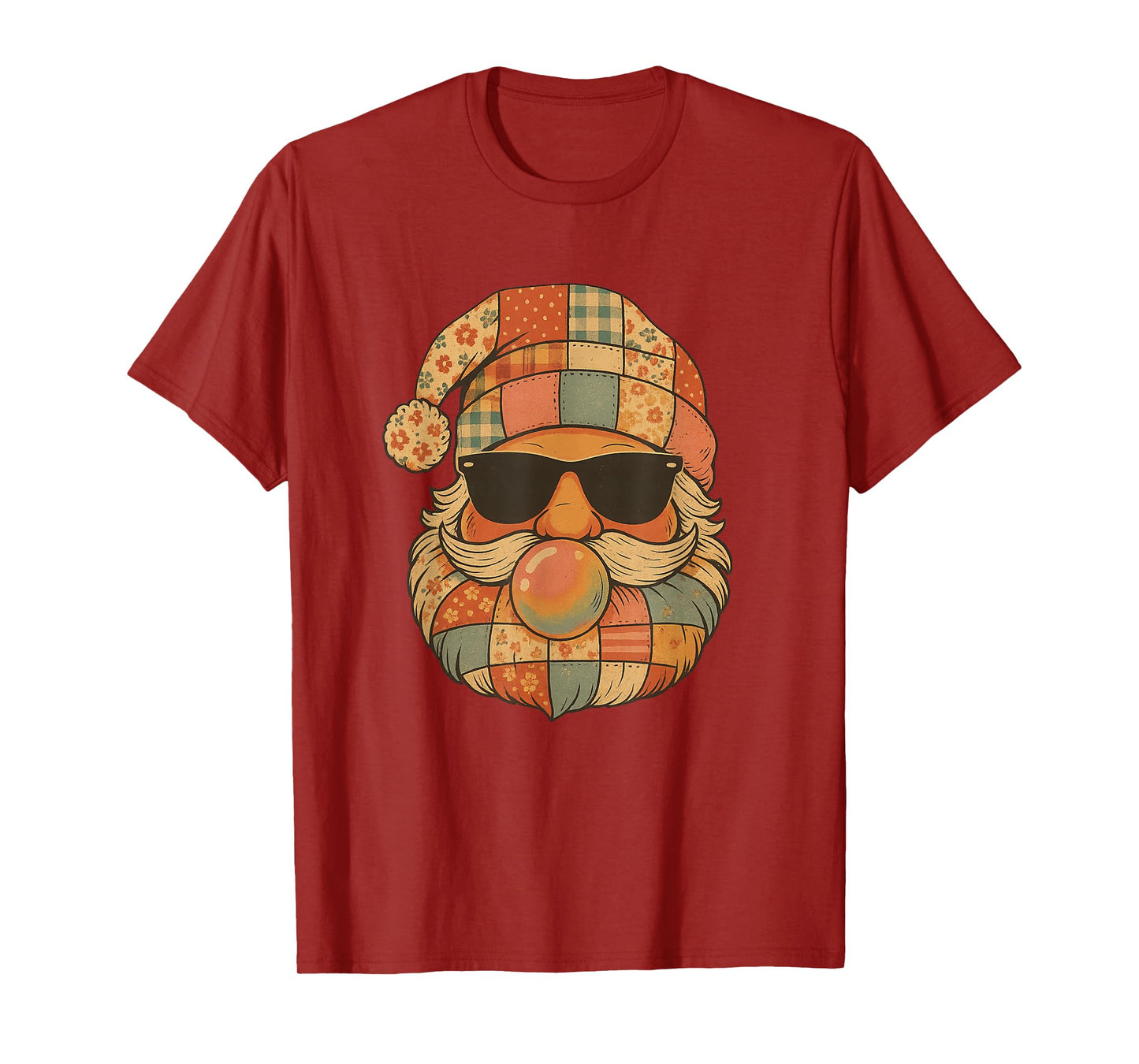 Funny Retro Santa Sunglasses Christmas Holiday T-Shirt