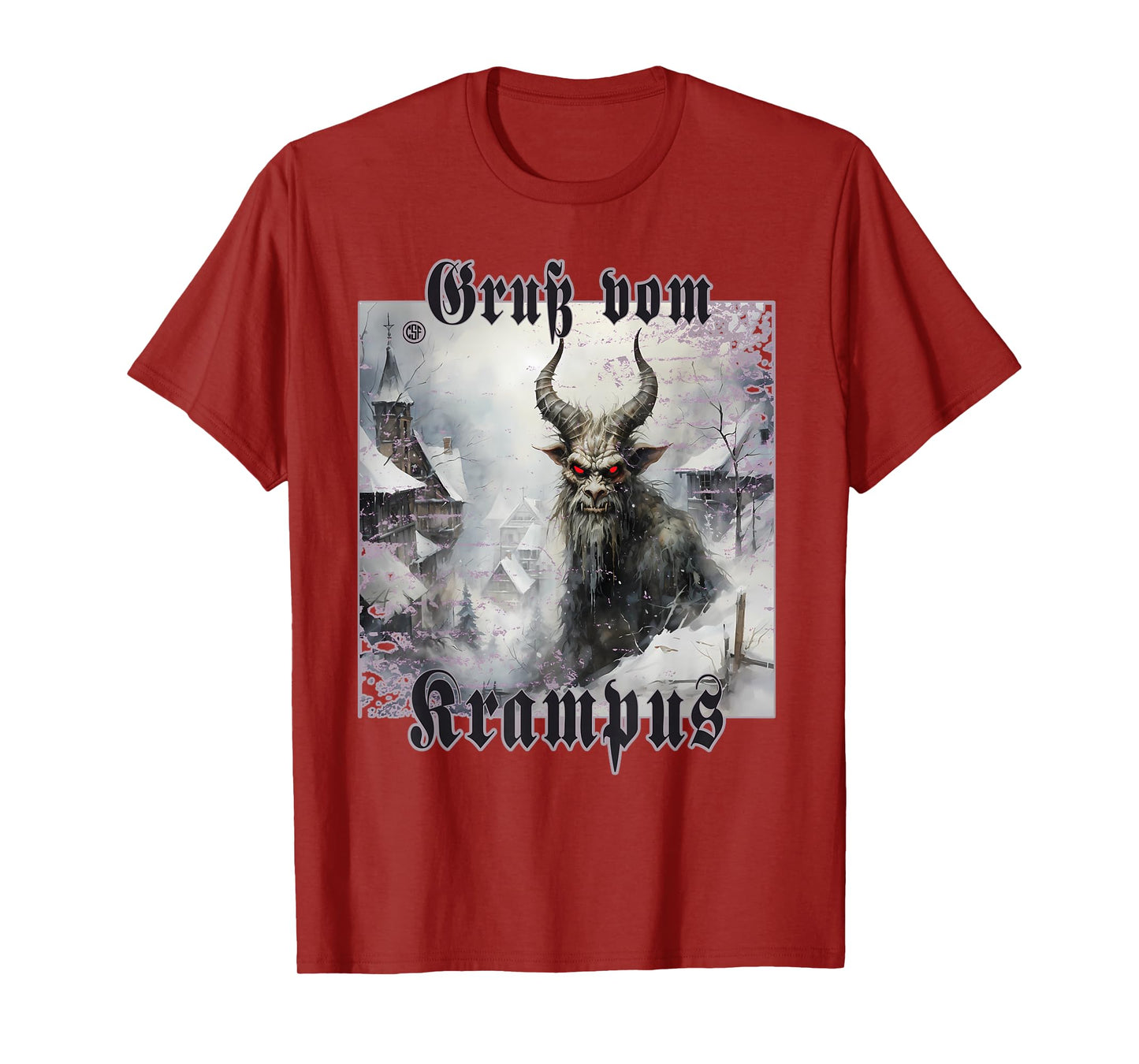 Greeting from Krampus Christmas Legend Figure T-Shirt