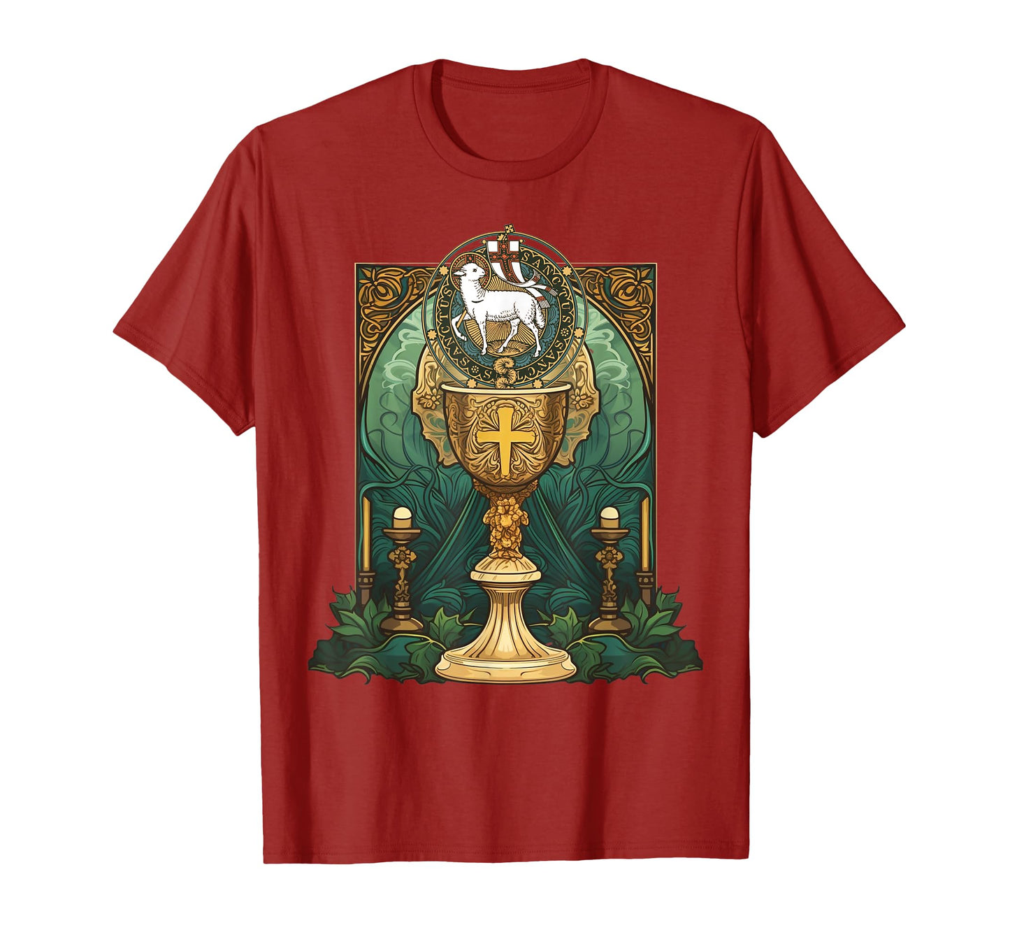 Agnus Dei Sanctus Traditional Latin Mass Catholic T-Shirt