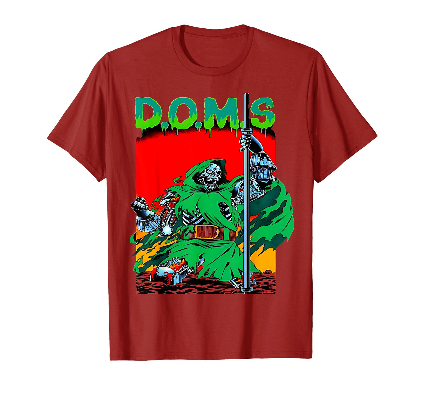 DOMS Funny Muscle Gym Weightlifting Bodybuilding Fitness T-Shirt