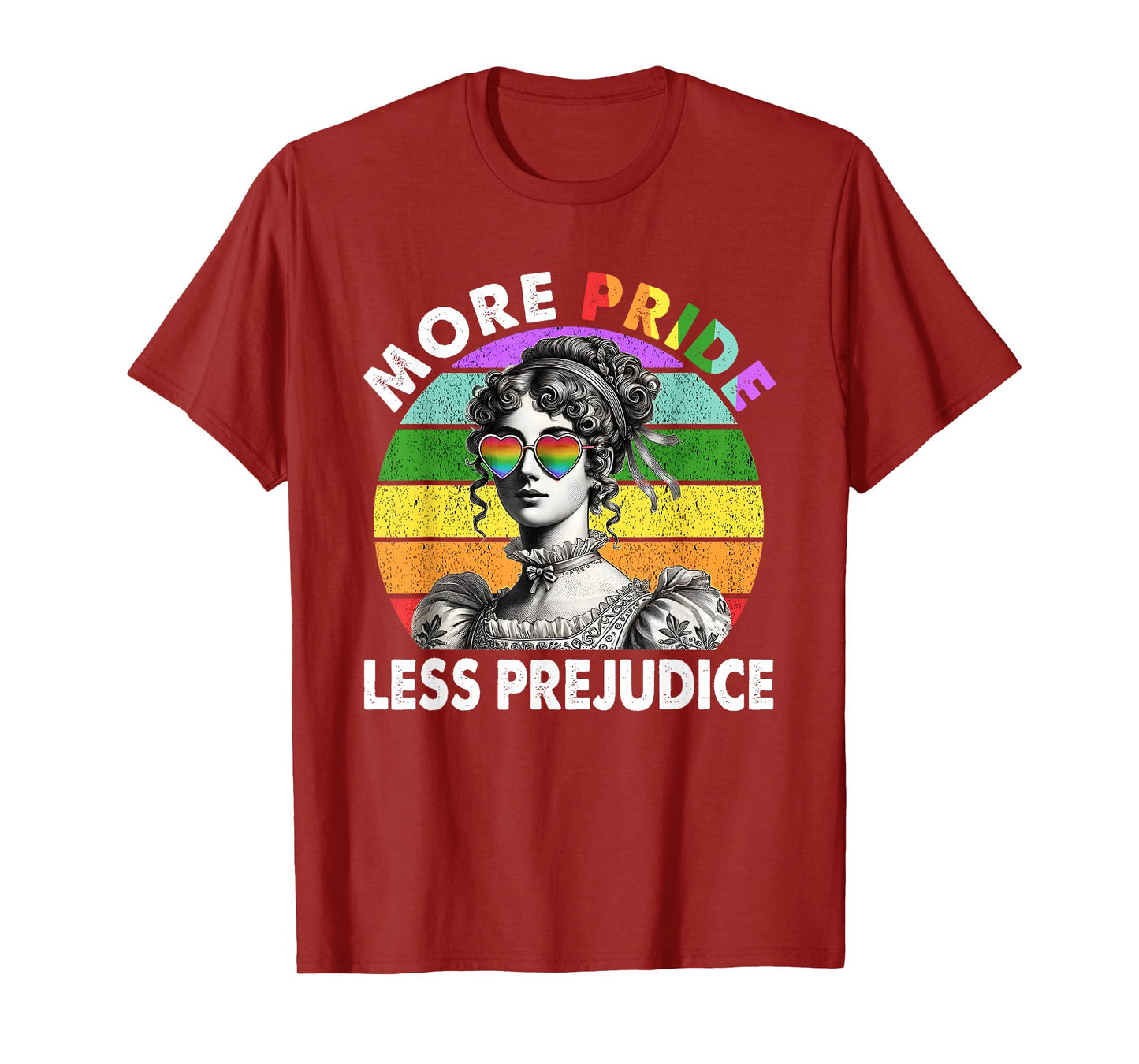 More Pride Less Prejudice Pride Month LGBTQ Gay Lesbian T-Shirt