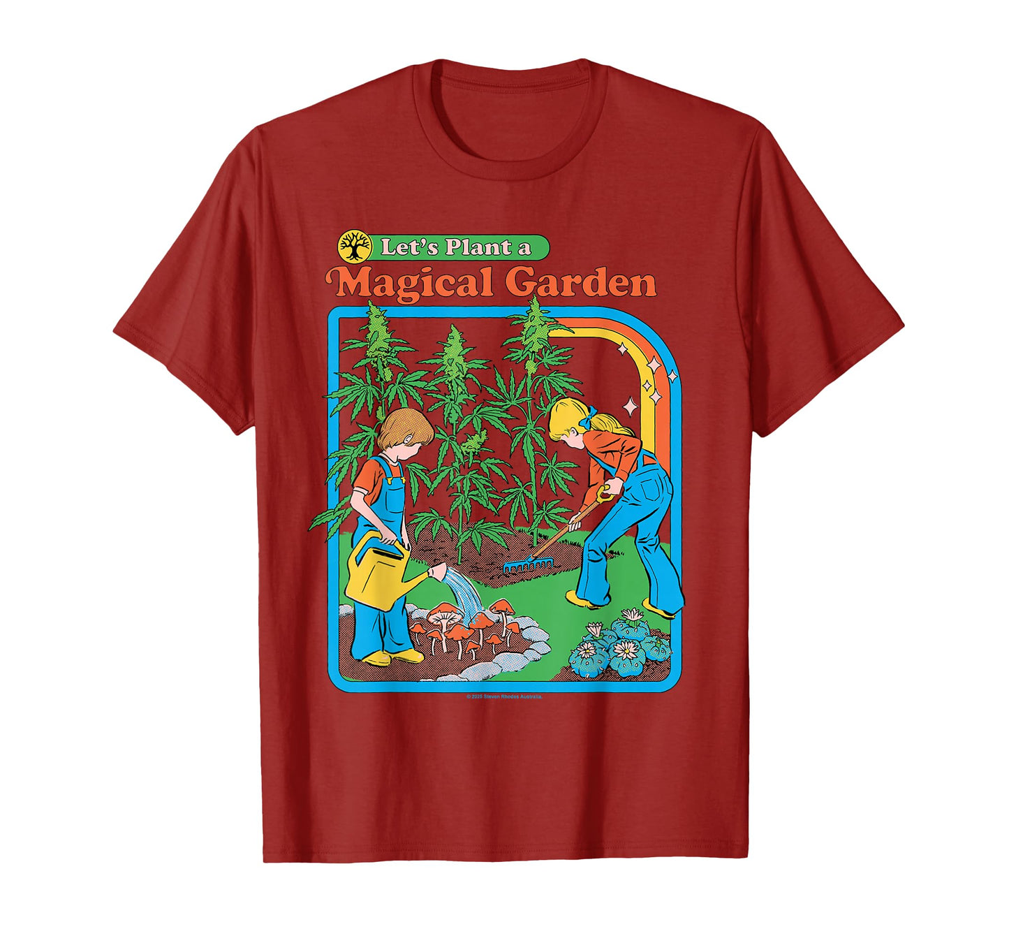 Magical Garden 420 Sarcastic Retro Vintage Funny Adult Humor T-Shirt
